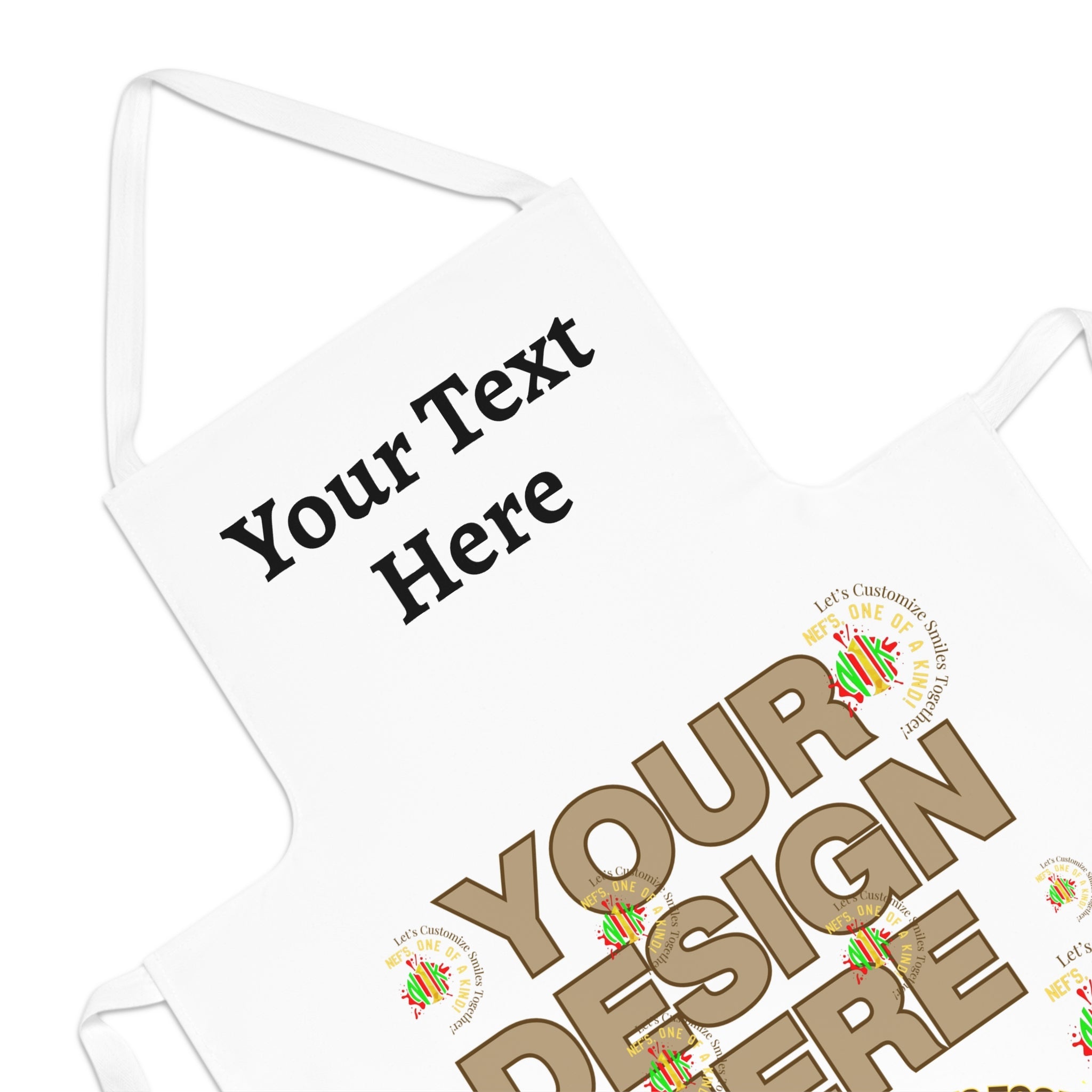 Adult Apron (AOP) - Add Image & Text