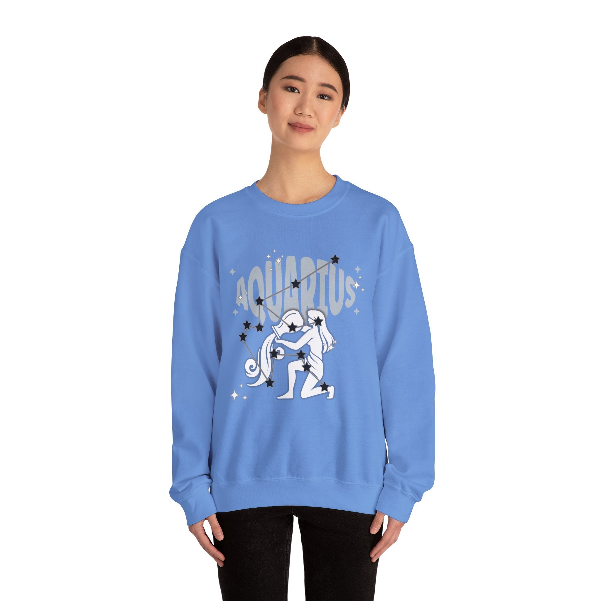 Aquarius Zodiac Casual classic unisex heavy blend crewneck sweatshirtSweatshirtAquarius Zodiac Casual classic unisex heavy blend crewneck sweatshirt