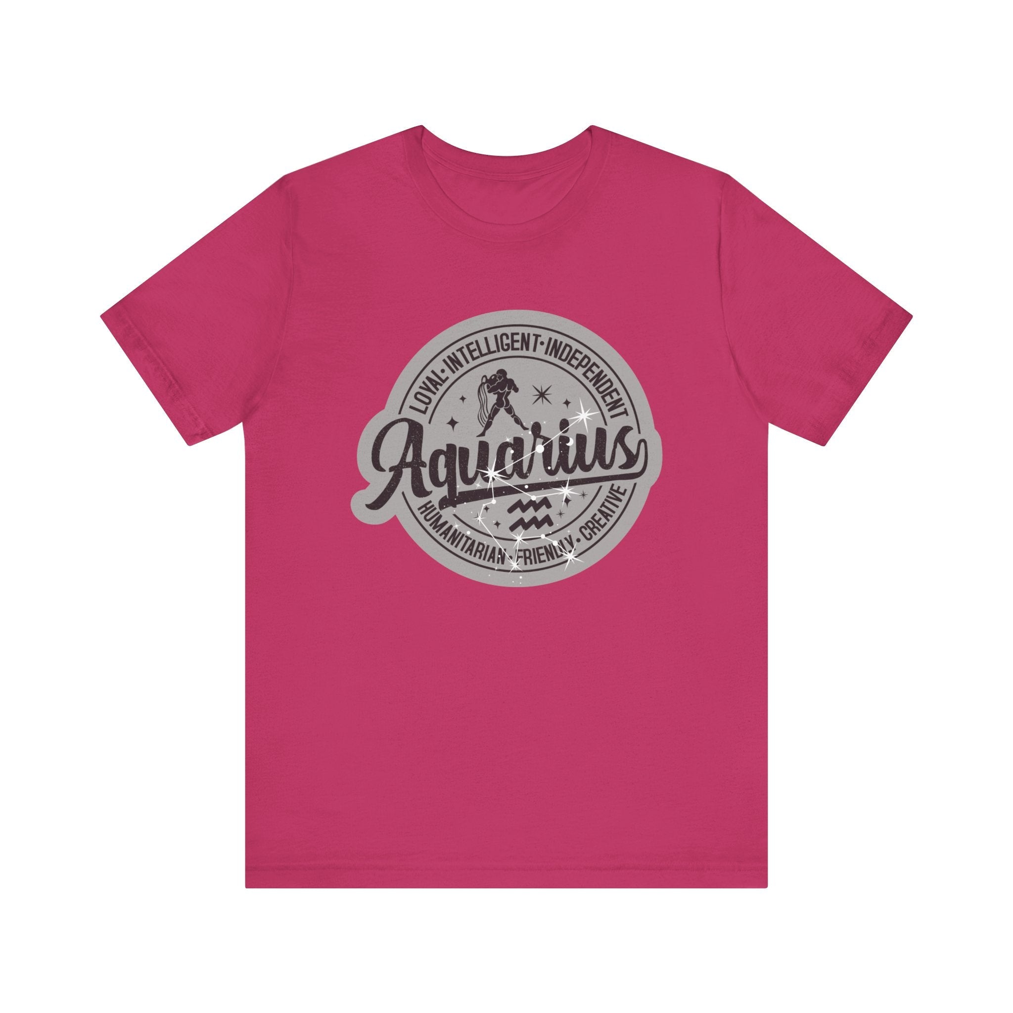 Aquarius Zodiac Unisex Casual Classic Jersey Short Sleeve TeeT-ShirtAquarius Zodiac Unisex Casual Classic Jersey Short Sleeve Tee