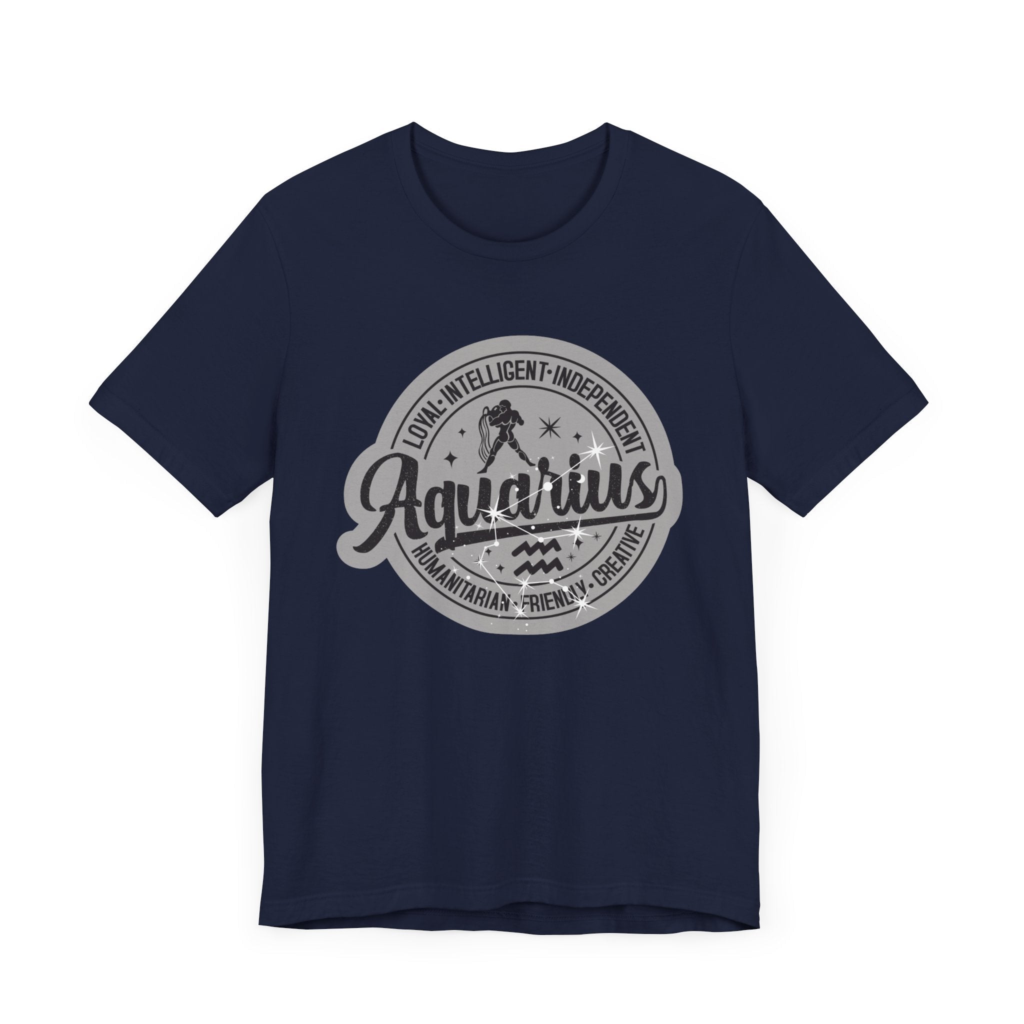 Aquarius Zodiac Unisex Casual Classic Jersey Short Sleeve TeeT-ShirtAquarius Zodiac Unisex Casual Classic Jersey Short Sleeve Tee