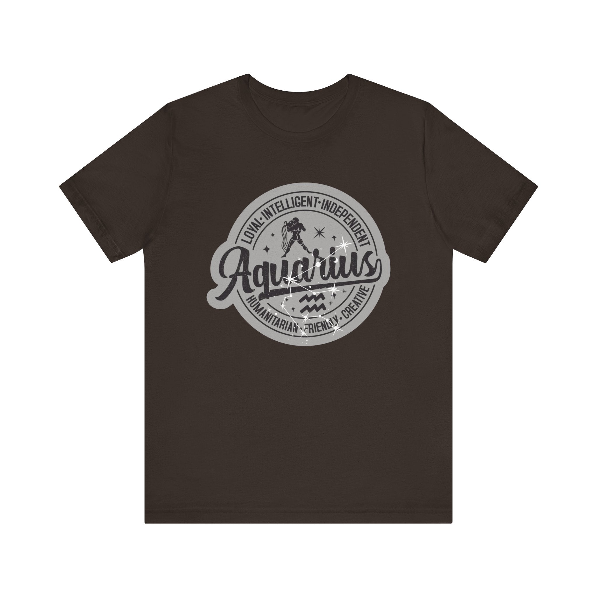 Aquarius Zodiac Unisex Casual Classic Jersey Short Sleeve TeeT-ShirtAquarius Zodiac Unisex Casual Classic Jersey Short Sleeve Tee