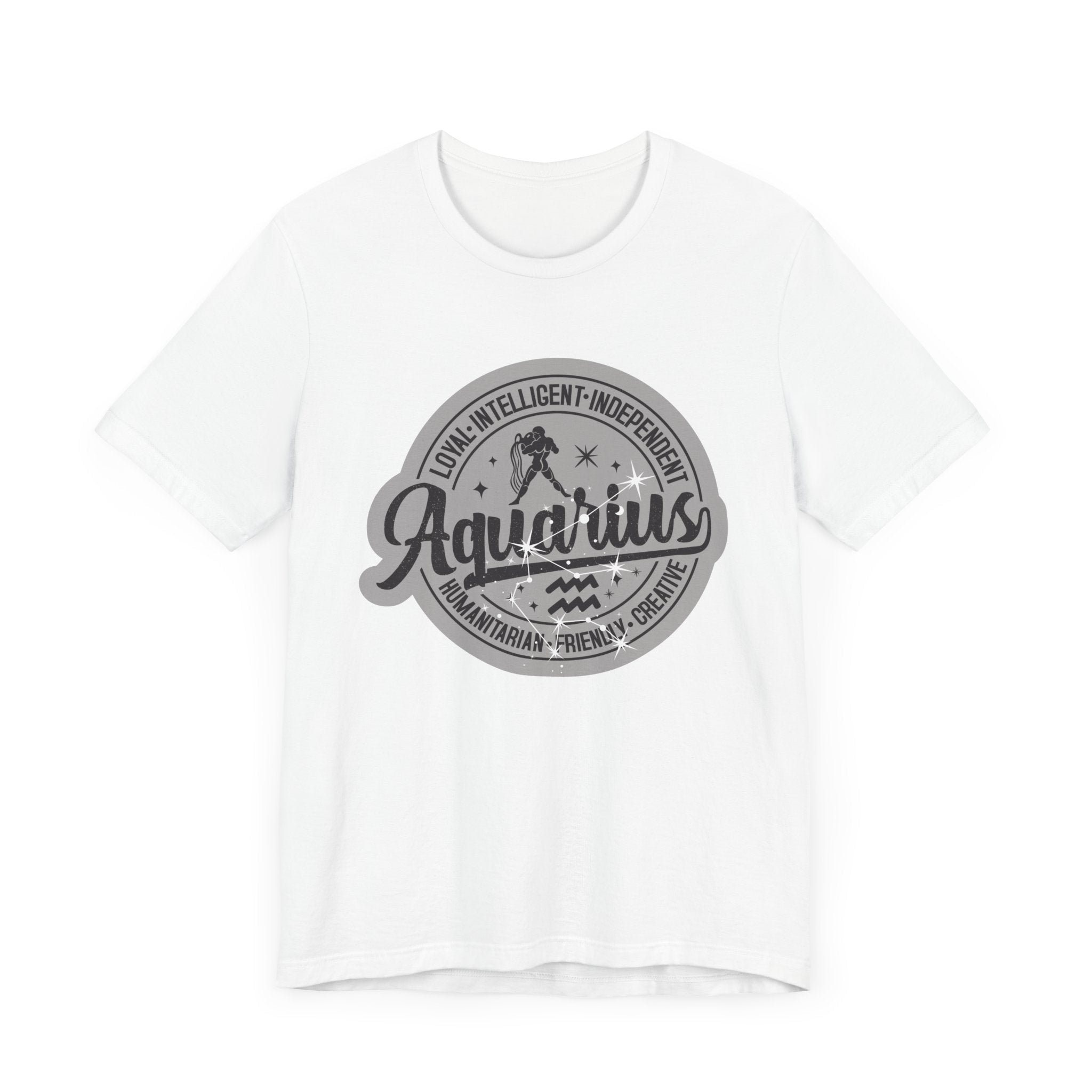 Aquarius Zodiac Unisex Casual Classic Jersey Short Sleeve TeeT-ShirtAquarius Zodiac Unisex Casual Classic Jersey Short Sleeve Tee