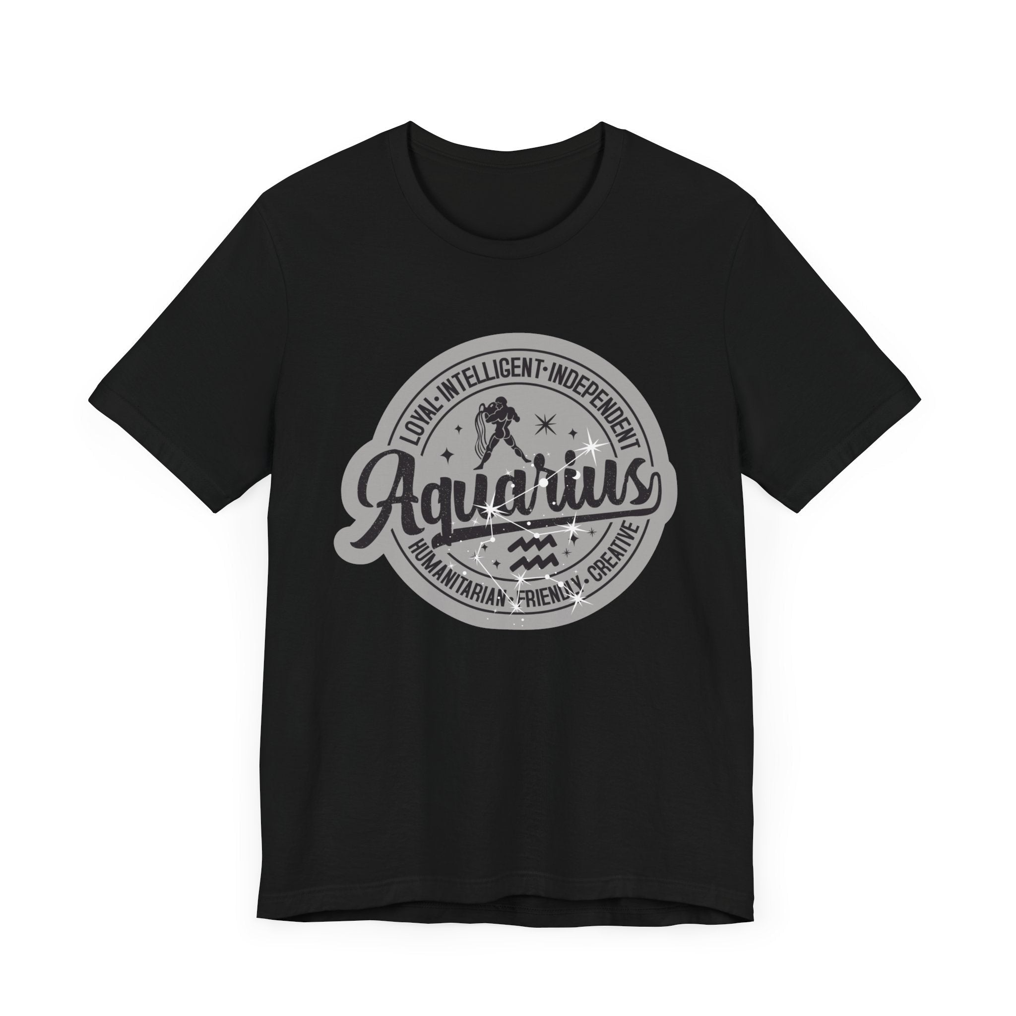 Aquarius Zodiac Unisex Casual Classic Jersey Short Sleeve TeeT-ShirtAquarius Zodiac Unisex Casual Classic Jersey Short Sleeve Tee