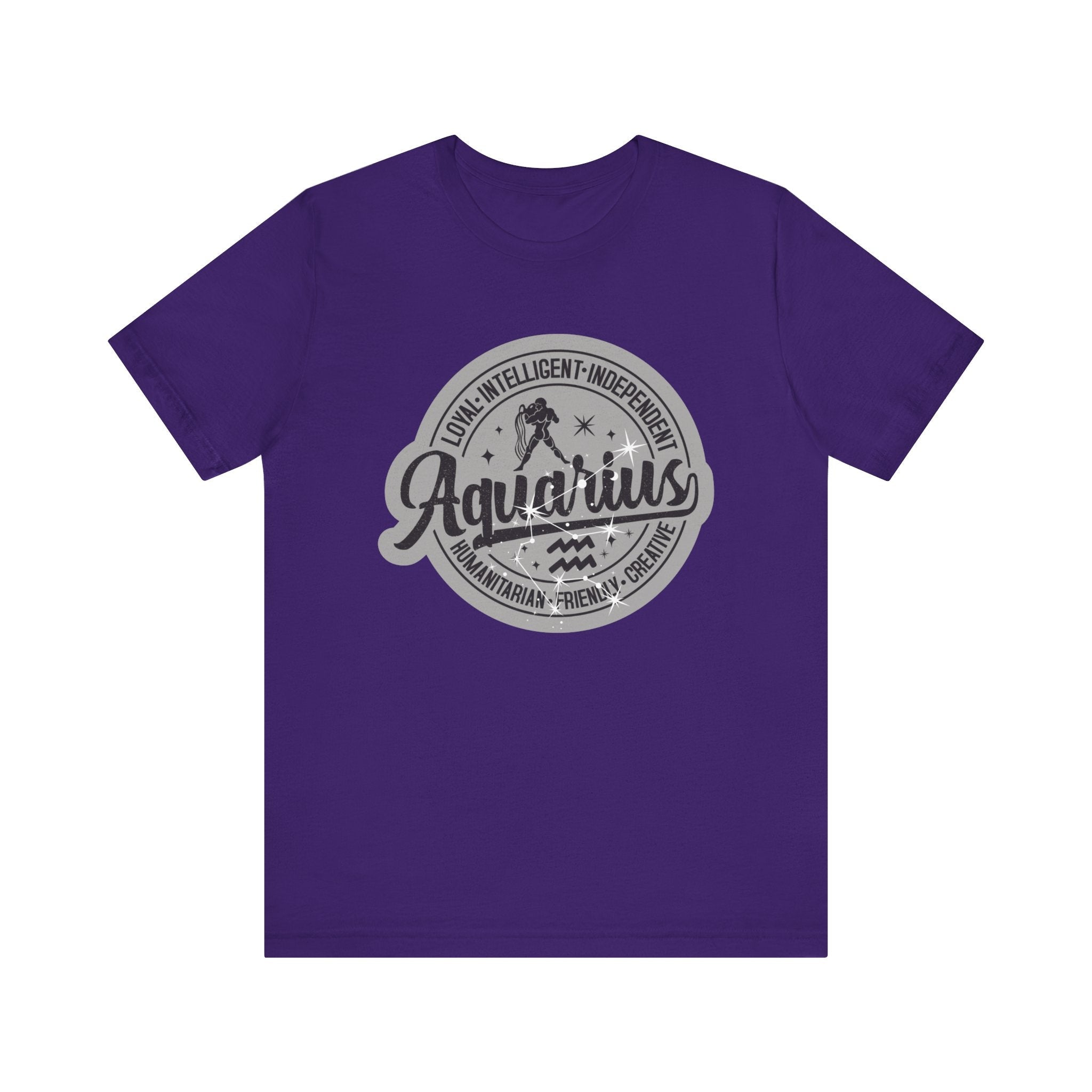 Aquarius Zodiac Unisex Casual Classic Jersey Short Sleeve TeeT-ShirtAquarius Zodiac Unisex Casual Classic Jersey Short Sleeve Tee