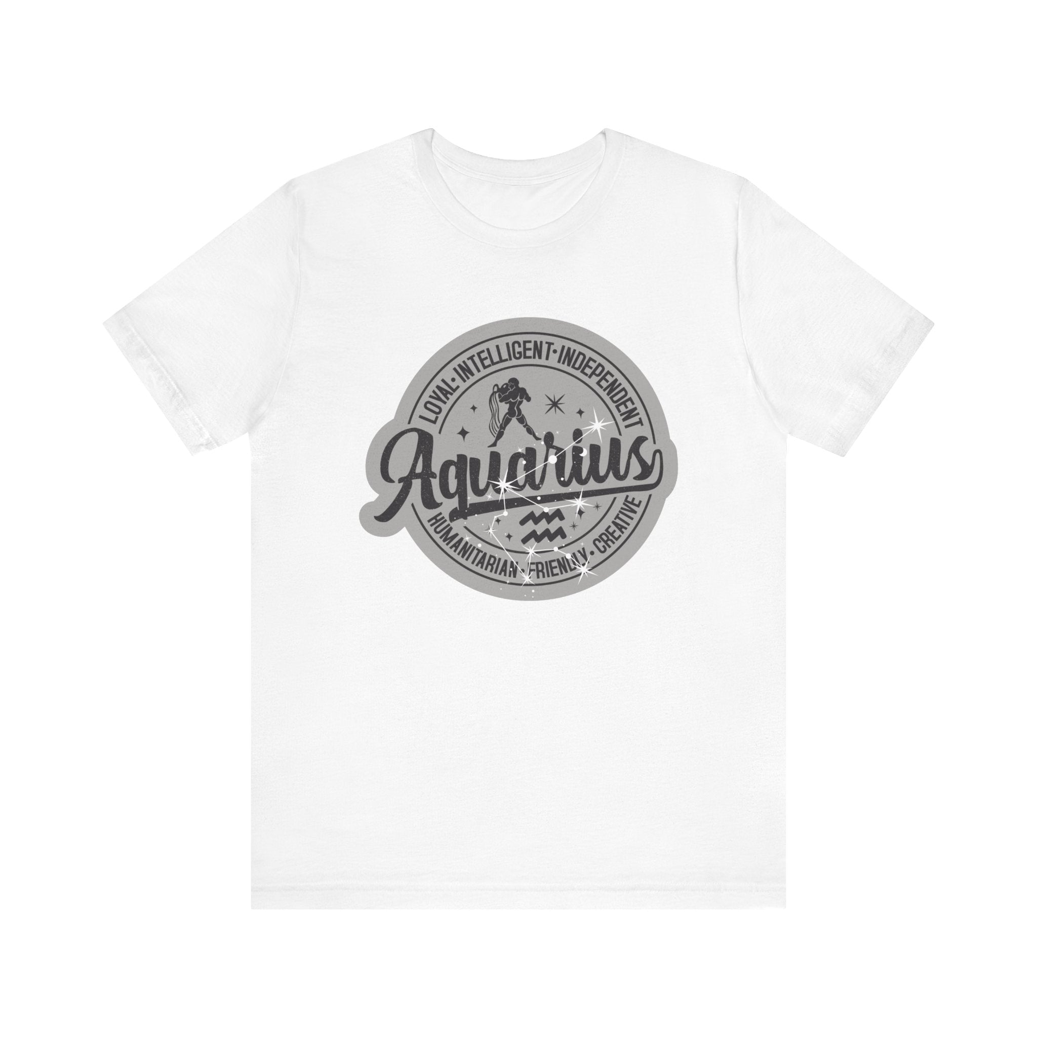 Aquarius Zodiac Unisex Casual Classic Jersey Short Sleeve TeeT-ShirtAquarius Zodiac Unisex Casual Classic Jersey Short Sleeve Tee