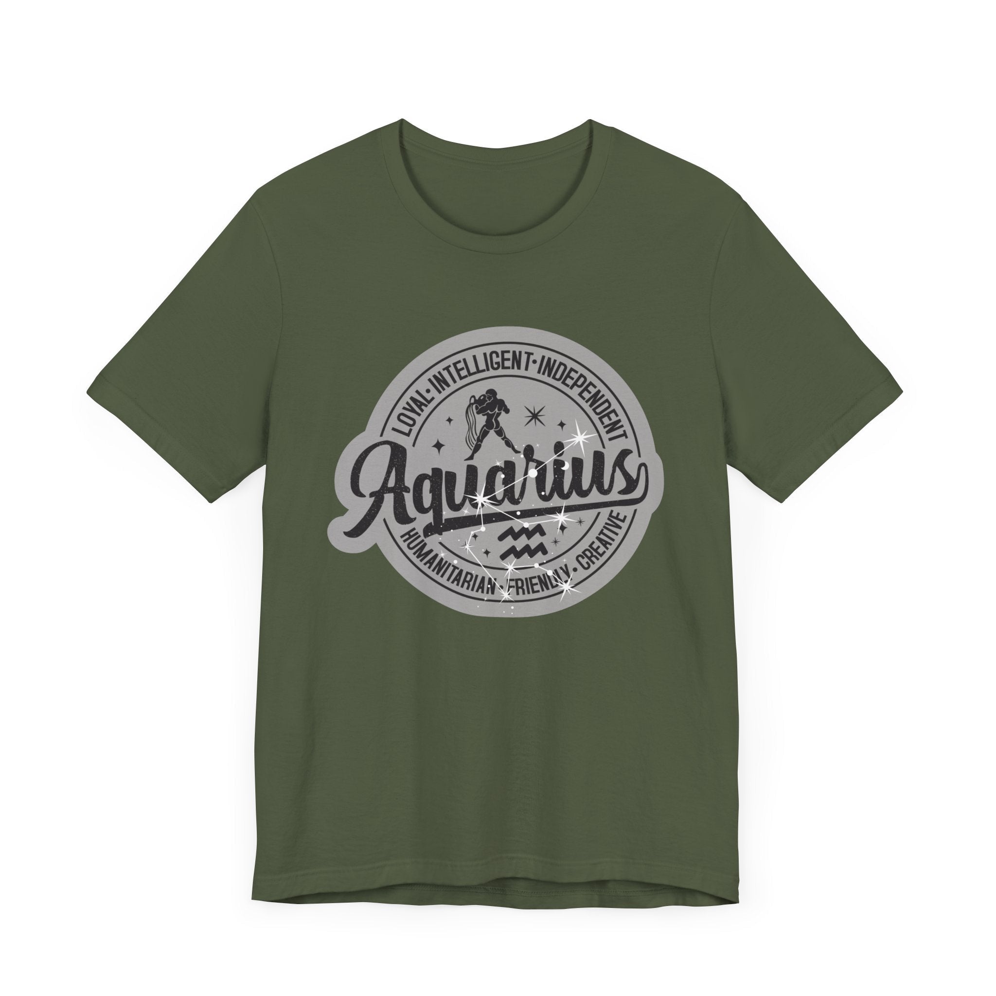 Aquarius Zodiac Unisex Casual Classic Jersey Short Sleeve TeeT-ShirtAquarius Zodiac Unisex Casual Classic Jersey Short Sleeve Tee