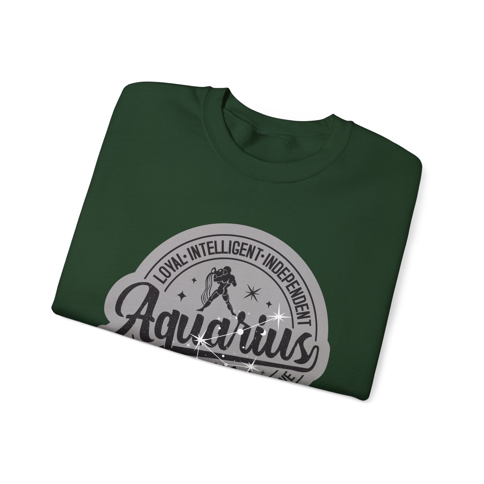 Aquarius Zodiac Unisex Casual Crewneck SweatshirtSweatshirtAquarius Zodiac Unisex Casual Crewneck Sweatshirt