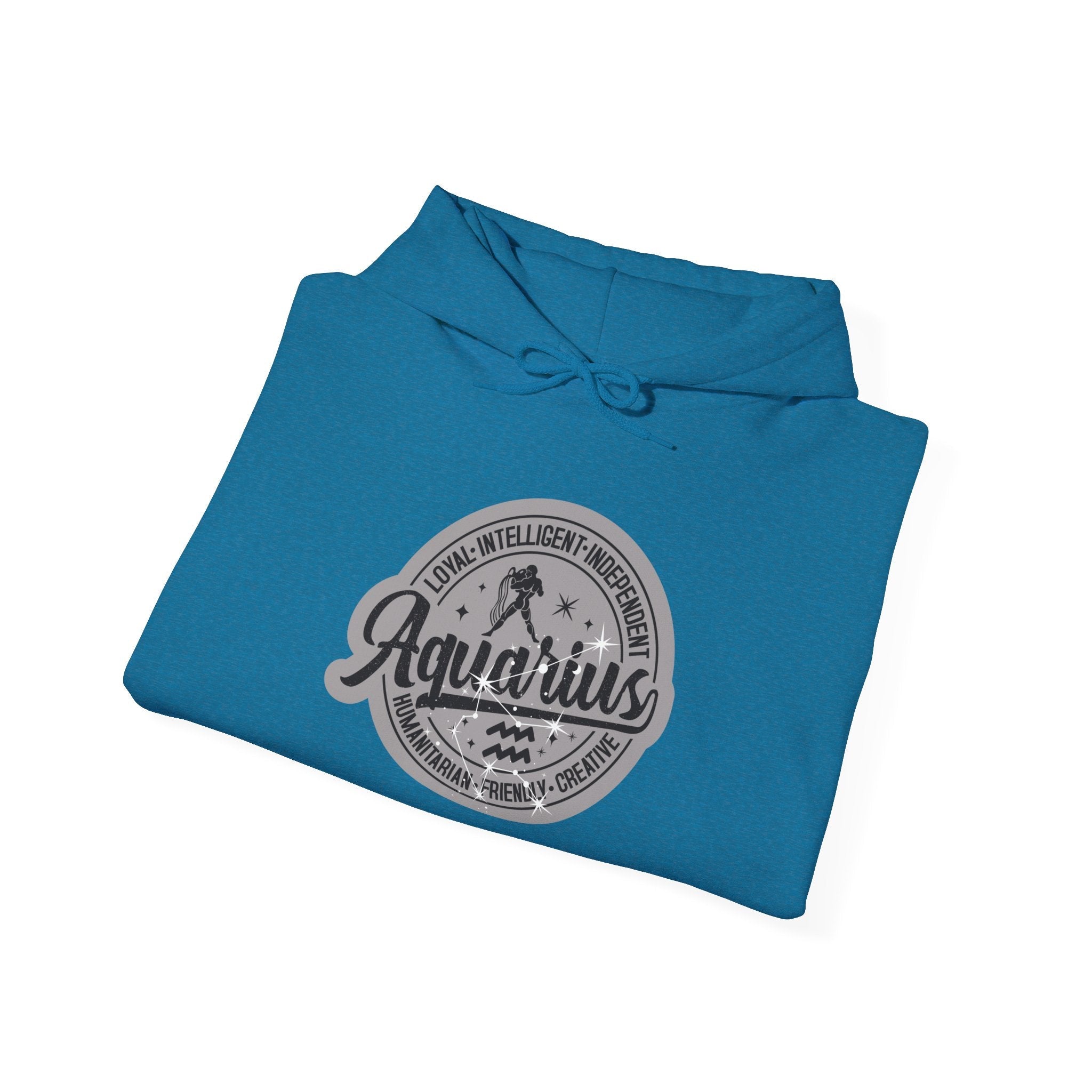 Aquarius Zodiac Unisex Heavy Blend Hooded SweatshirtHoodieAquarius Zodiac Unisex Heavy Blend Hooded Sweatshirt