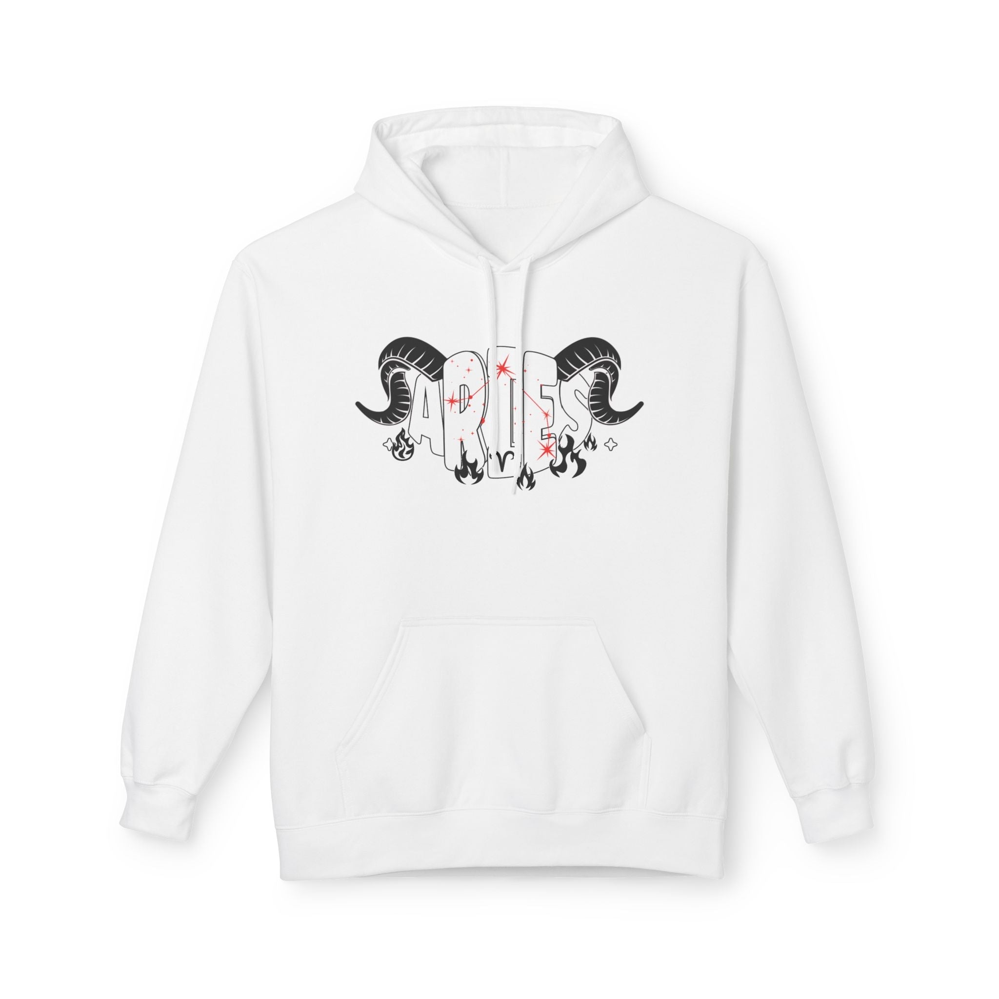 Aries Ram Zodiac Hoodie — Astrological Sign Graphic Pullover