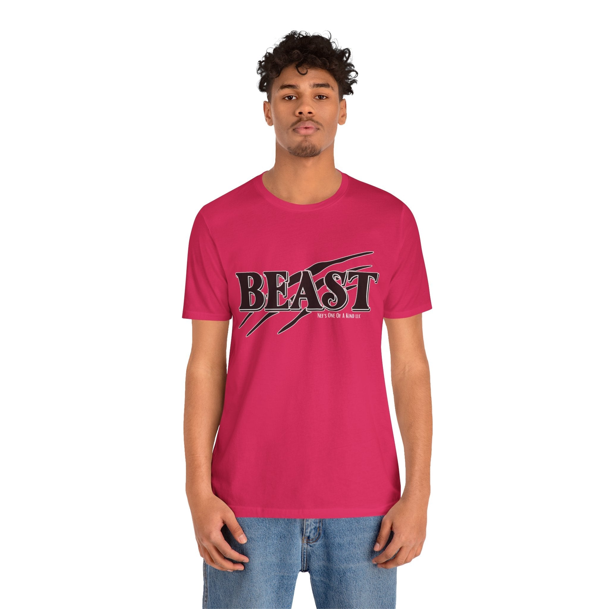 Beast with the Beauty Valentine Casual, Soft Unisex Jersey Short Sleeve Tee
