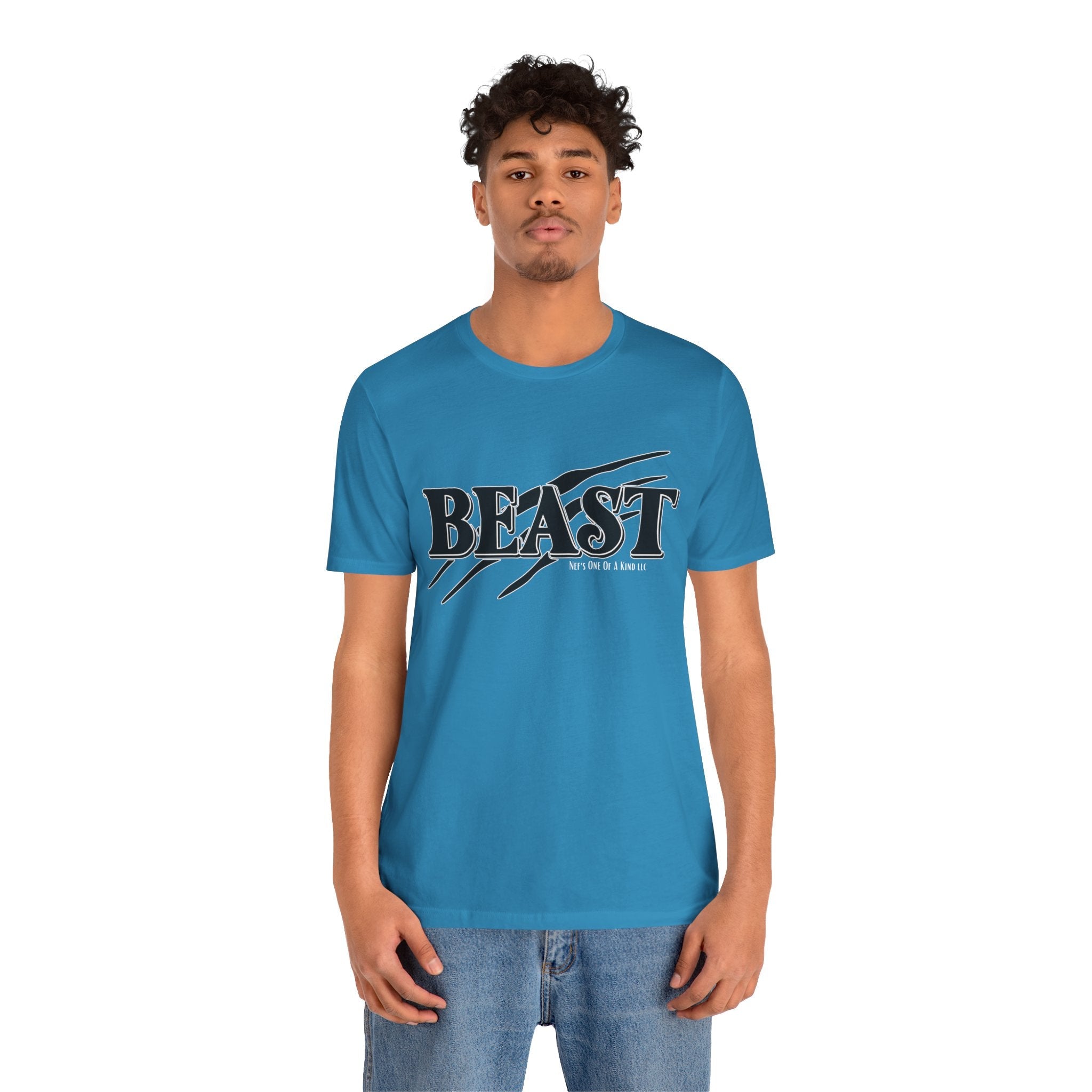 Beast with the Beauty Valentine Casual, Soft Unisex Jersey Short Sleeve Tee
