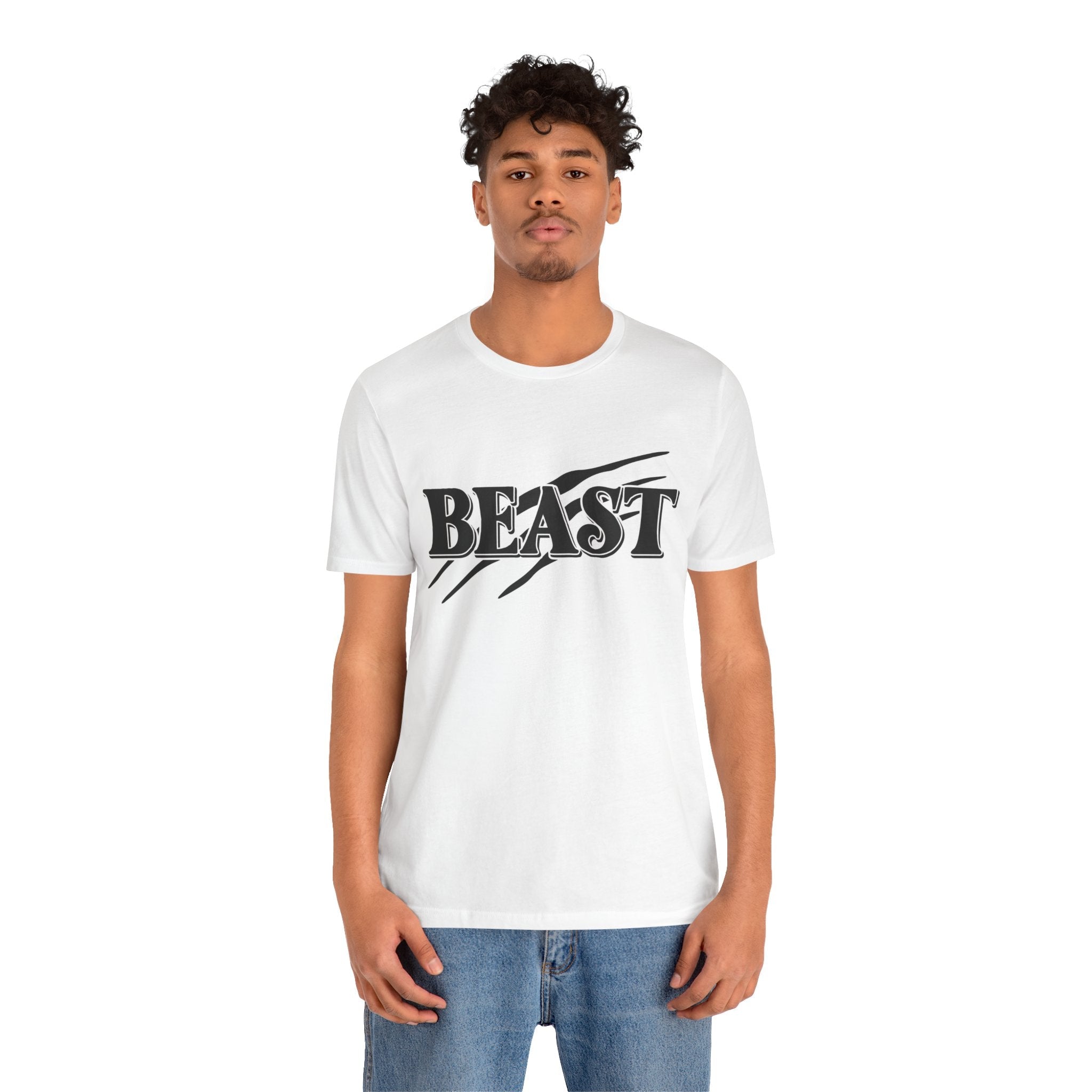 Beast with the Beauty Valentine Casual, Soft Unisex Jersey Short Sleeve Tee