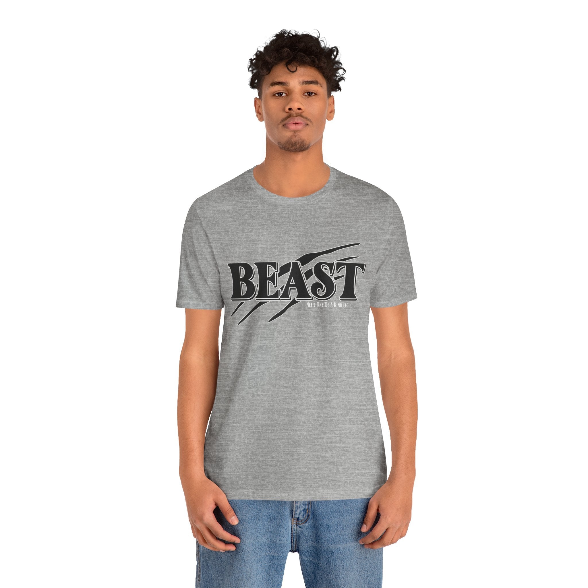 Beast with the Beauty Valentine Casual, Soft Unisex Jersey Short Sleeve Tee