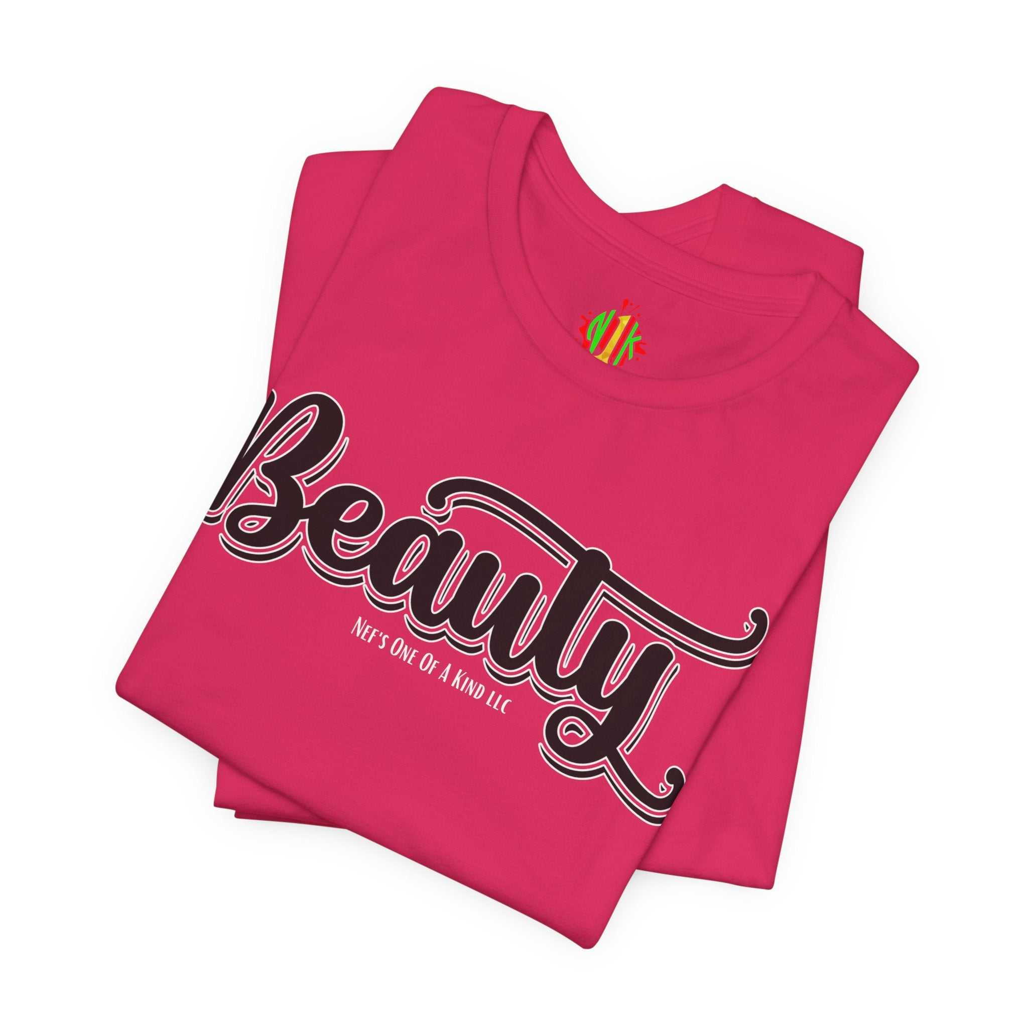 Beauty with the Beast Valentine Casual, Soft Unisex Jersey Short Sleeve Tee