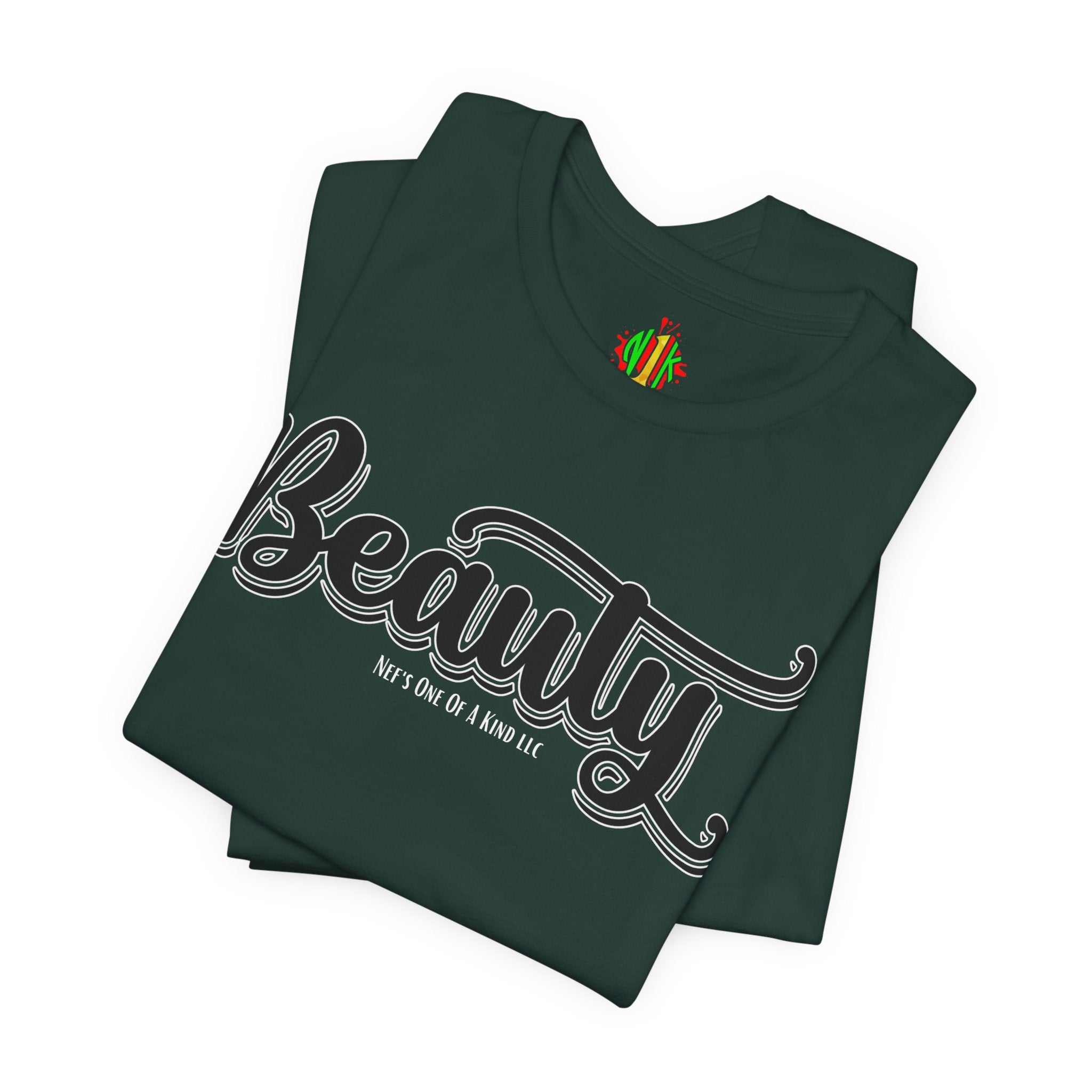 Beauty with the Beast Valentine Casual, Soft Unisex Jersey Short Sleeve Tee