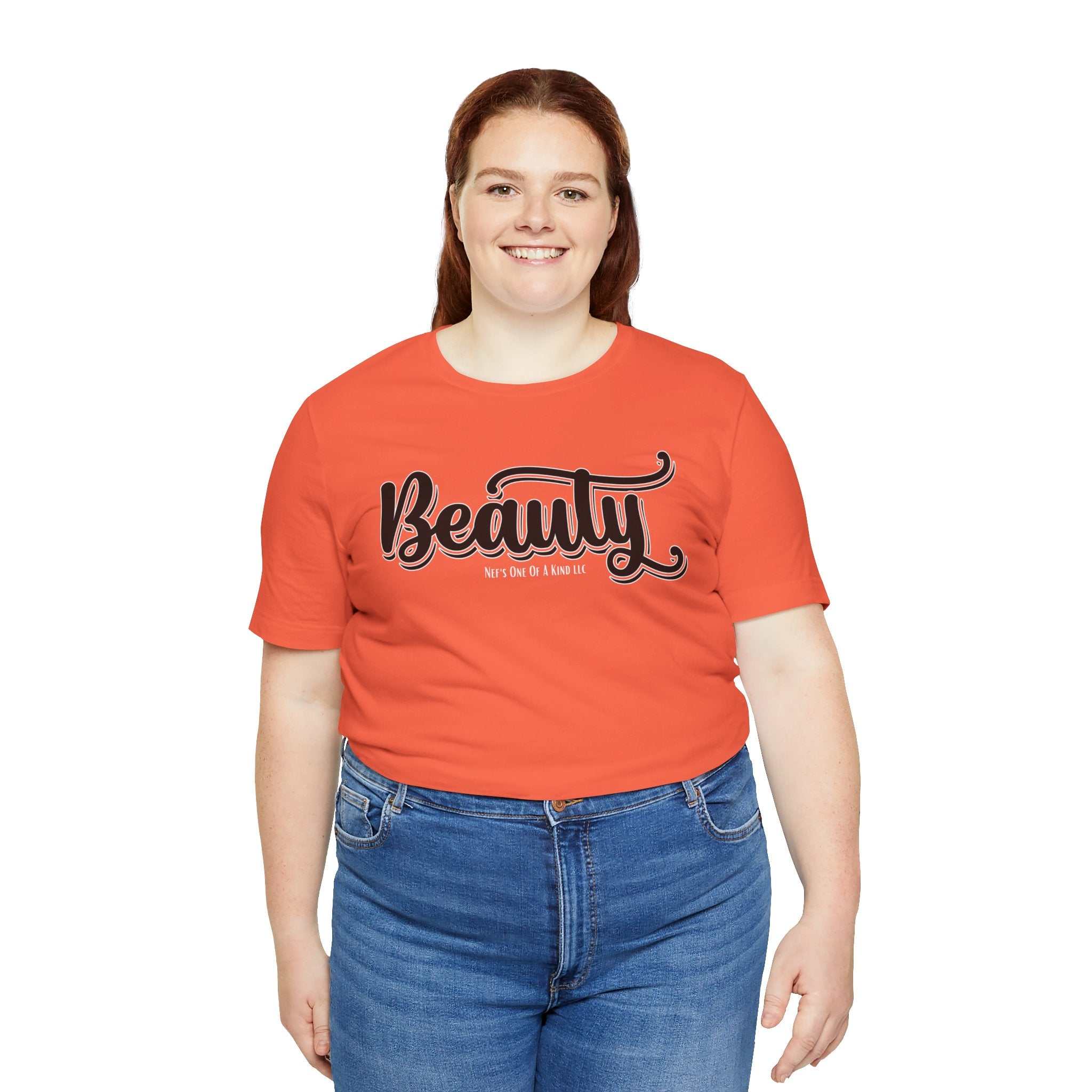Beauty with the Beast Valentine Casual, Soft Unisex Jersey Short Sleeve Tee