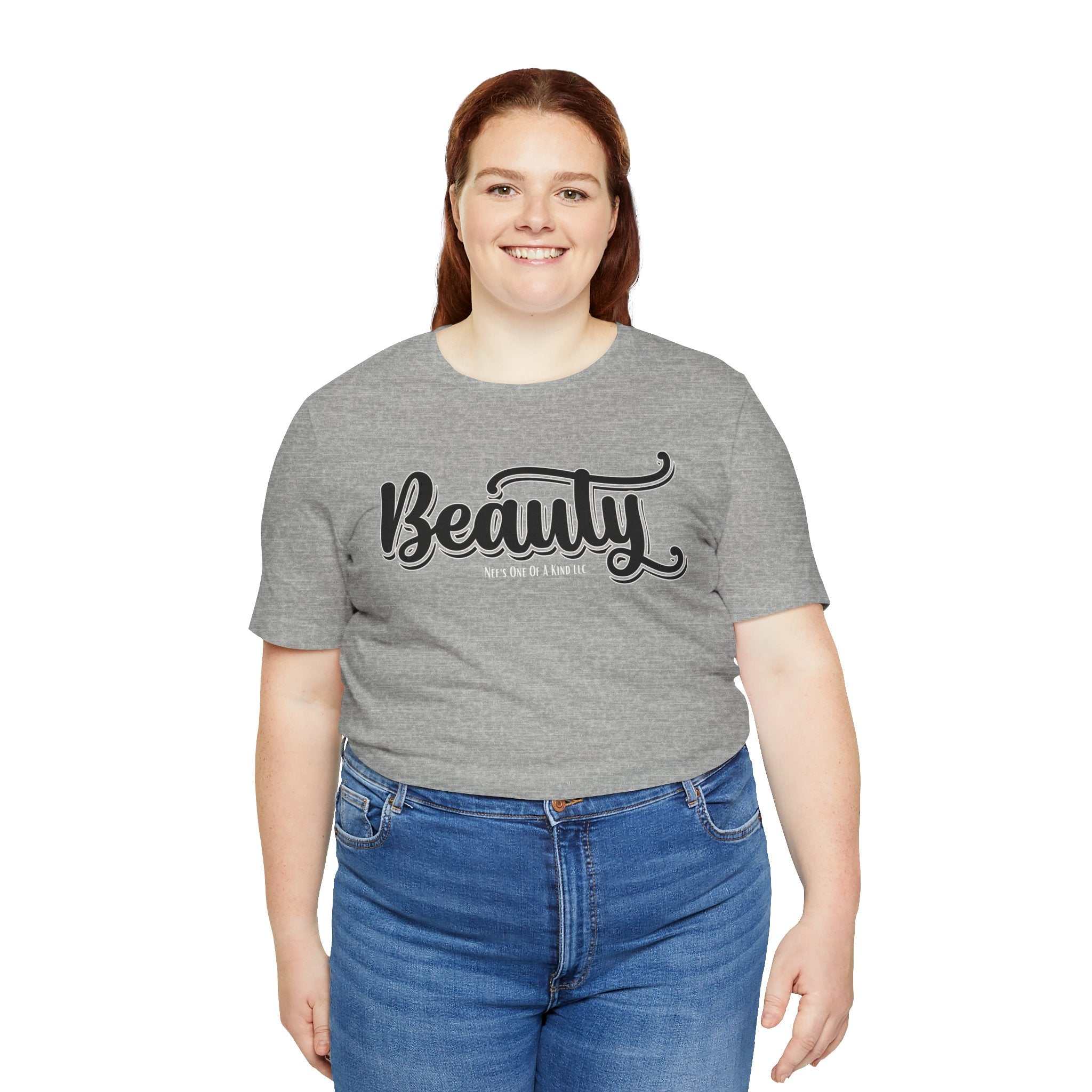Beauty with the Beast Valentine Casual, Soft Unisex Jersey Short Sleeve Tee