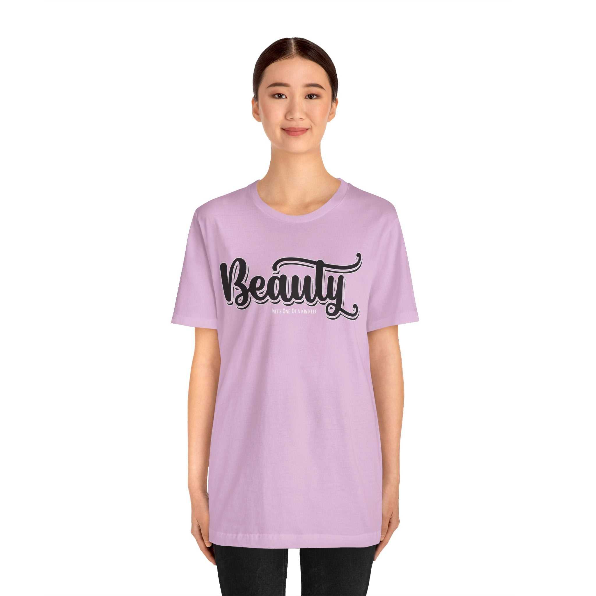 Beauty with the Beast Valentine Casual, Soft Unisex Jersey Short Sleeve Tee