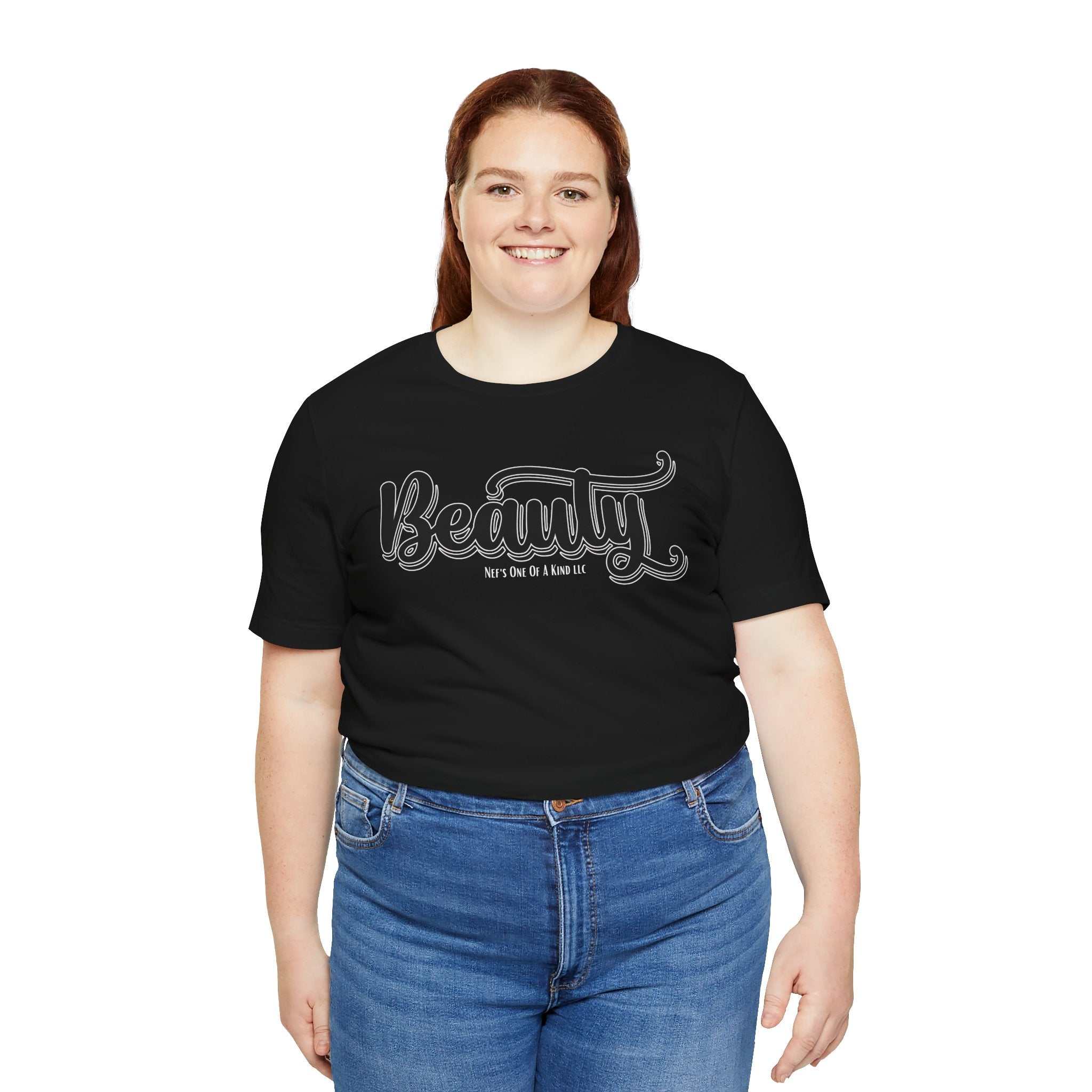 Beauty with the Beast Valentine Casual, Soft Unisex Jersey Short Sleeve Tee