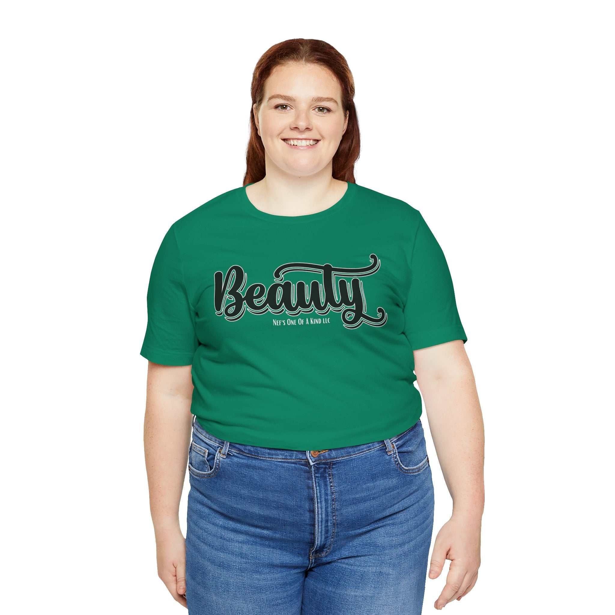Beauty with the Beast Valentine Casual, Soft Unisex Jersey Short Sleeve Tee