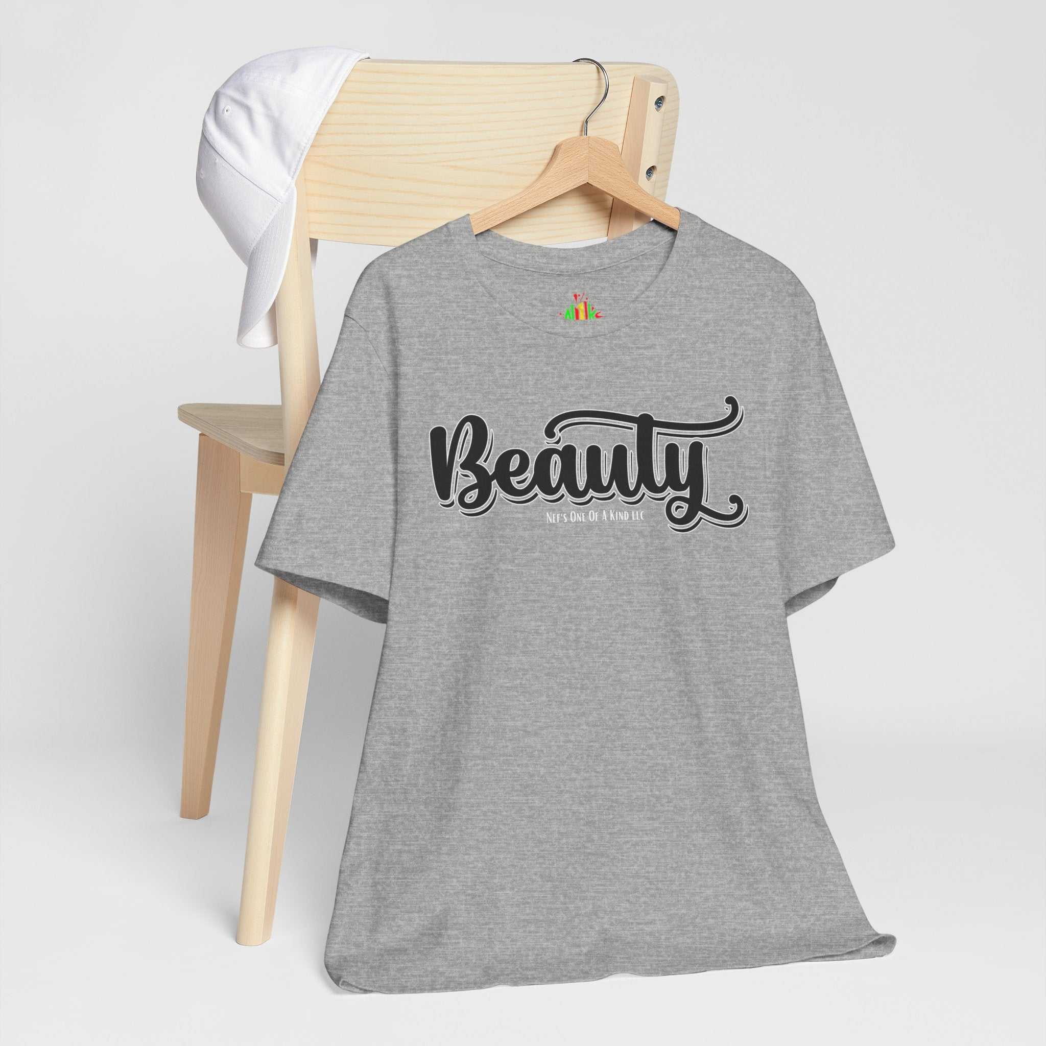 Beauty with the Beast Valentine Casual, Soft Unisex Jersey Short Sleeve Tee