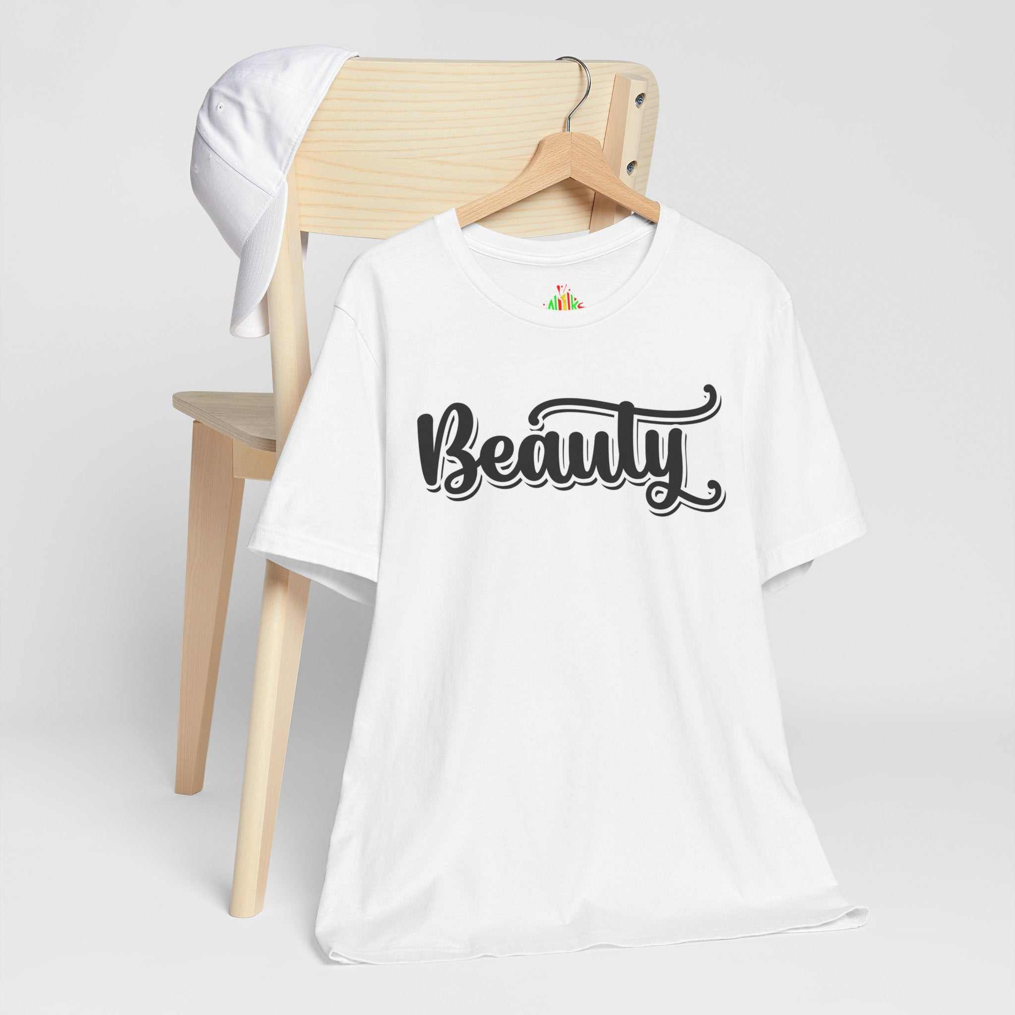 Beauty with the Beast Valentine Casual, Soft Unisex Jersey Short Sleeve Tee