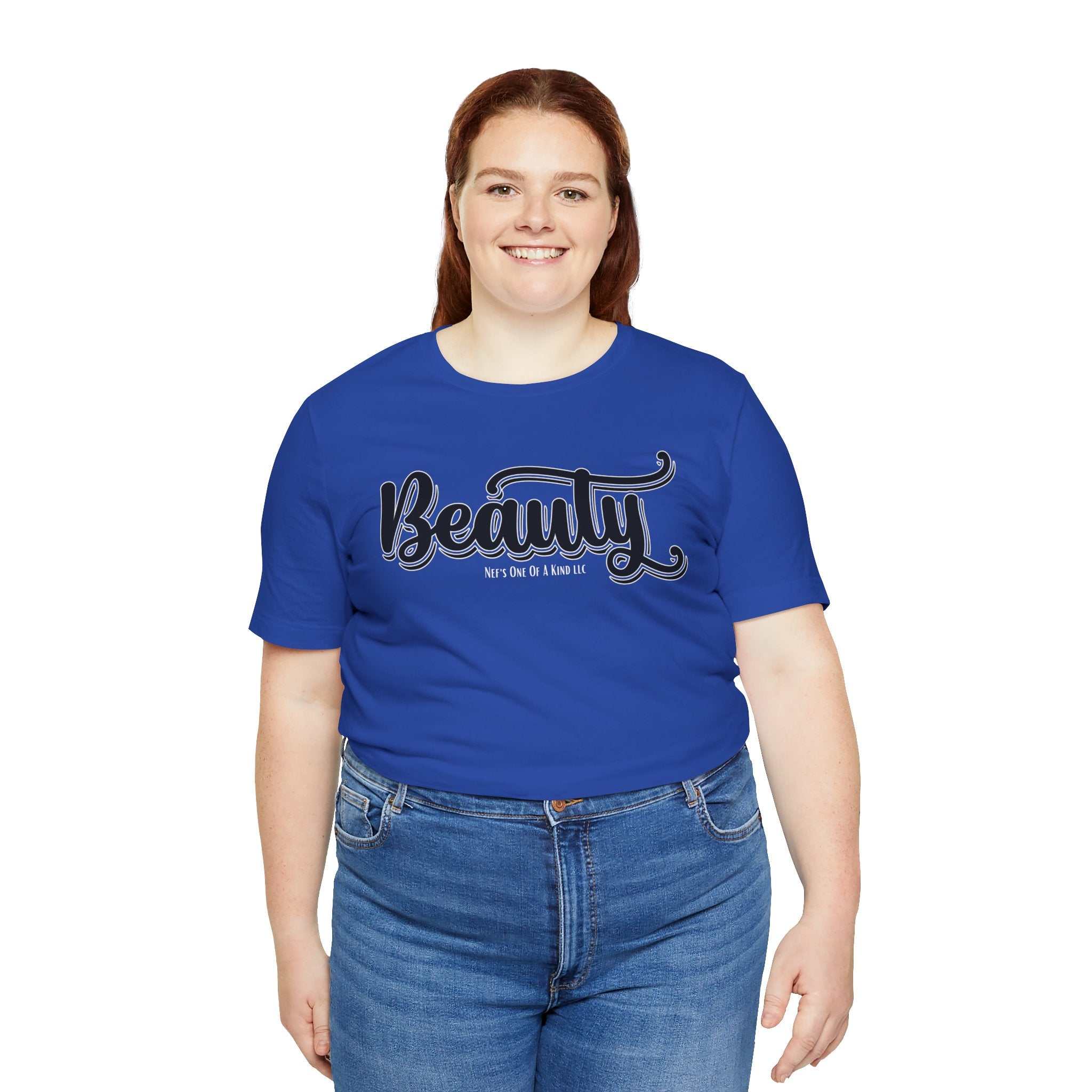 Beauty with the Beast Valentine Casual, Soft Unisex Jersey Short Sleeve Tee