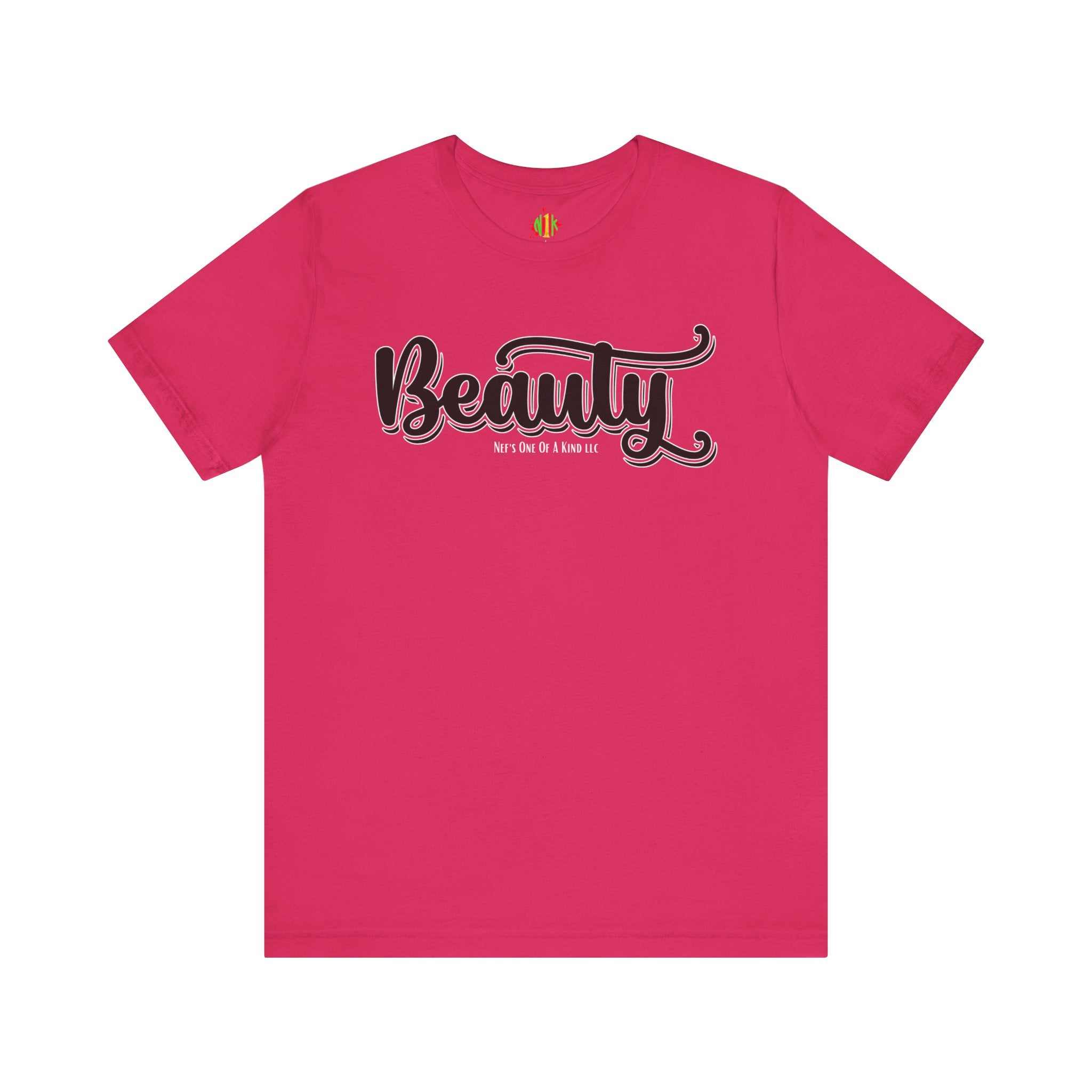 Beauty with the Beast Valentine Casual, Soft Unisex Jersey Short Sleeve Tee
