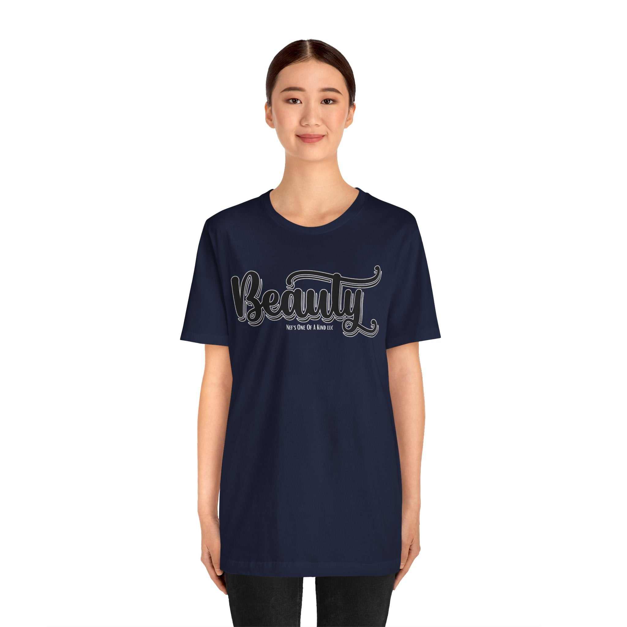 Beauty with the Beast Valentine Casual, Soft Unisex Jersey Short Sleeve Tee