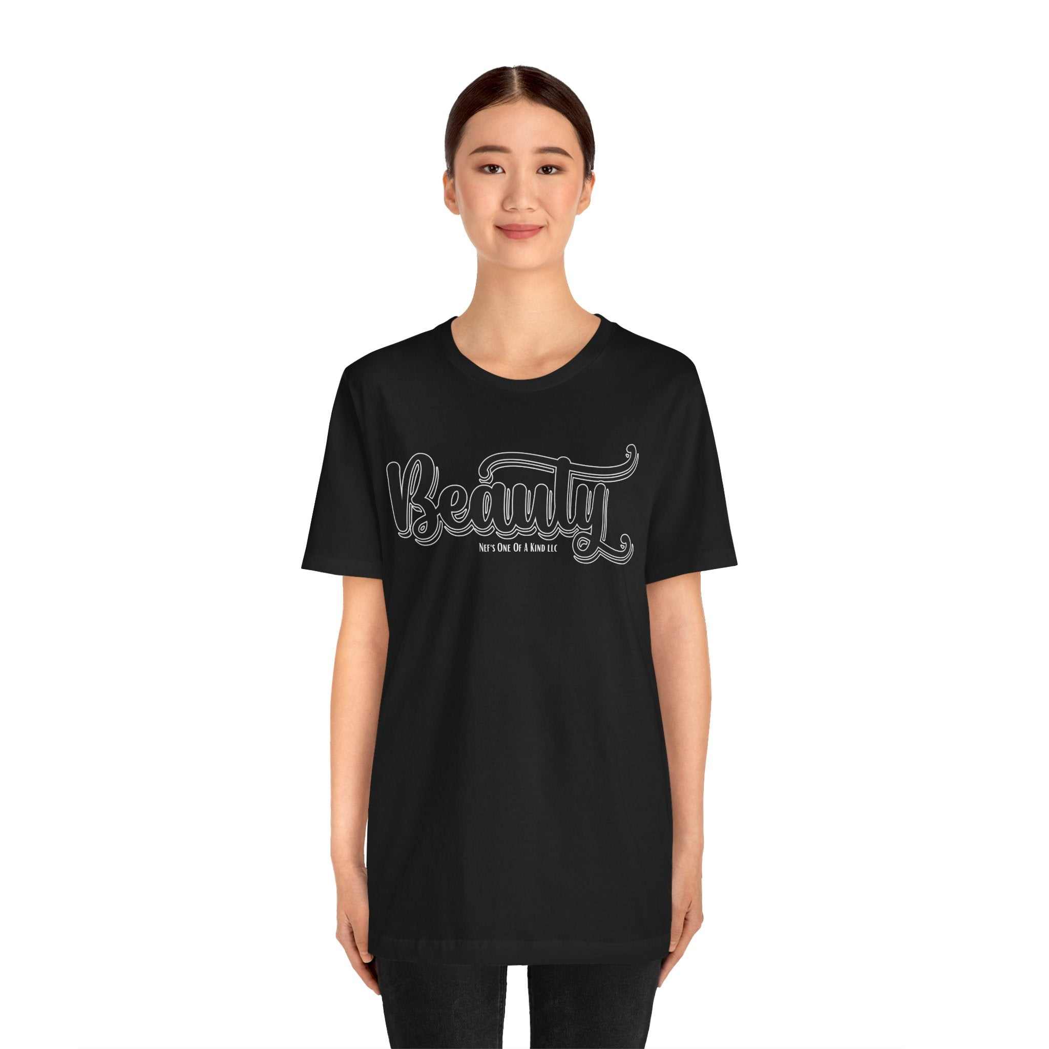Beauty with the Beast Valentine Casual, Soft Unisex Jersey Short Sleeve Tee