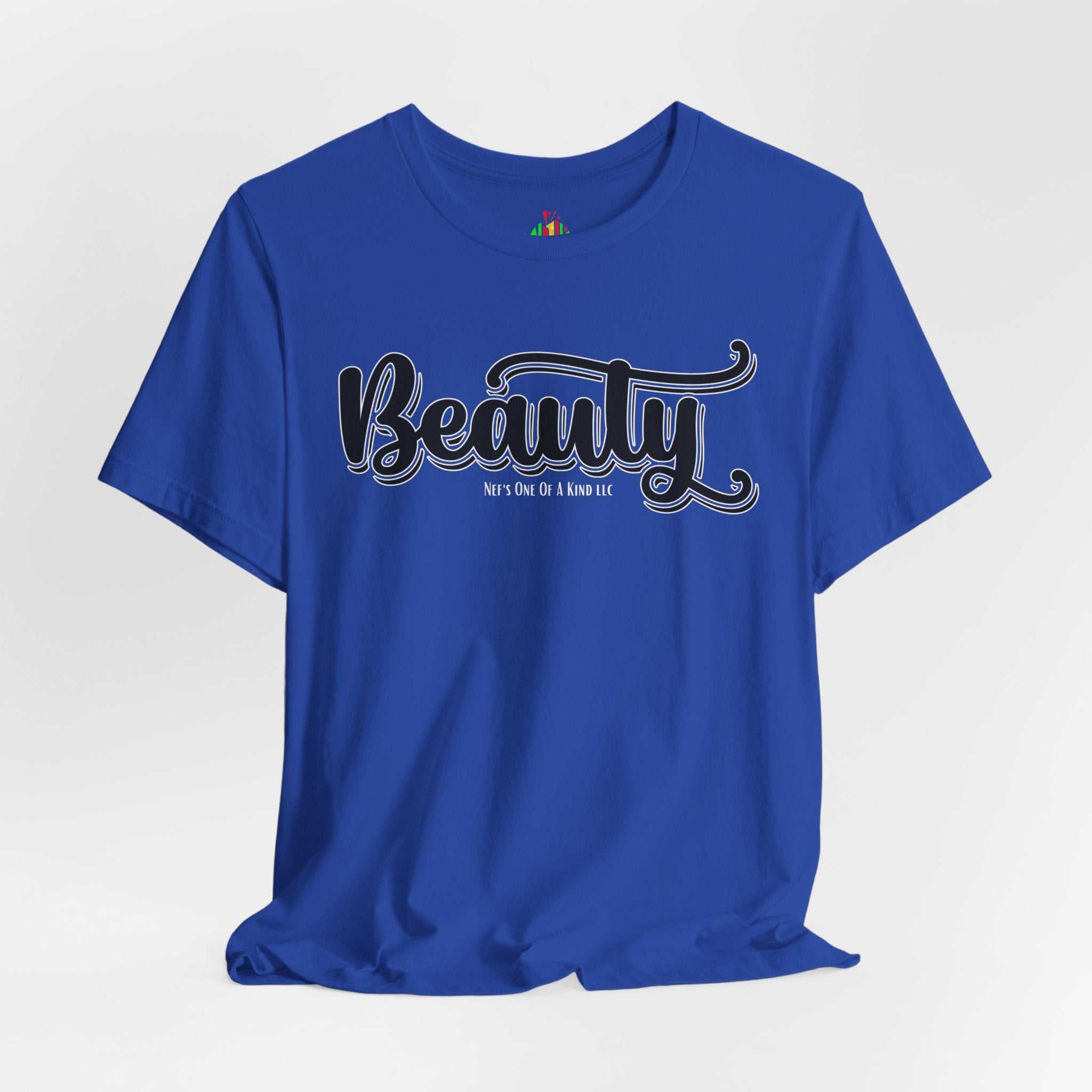 Beauty with the Beast Valentine Casual, Soft Unisex Jersey Short Sleeve Tee
