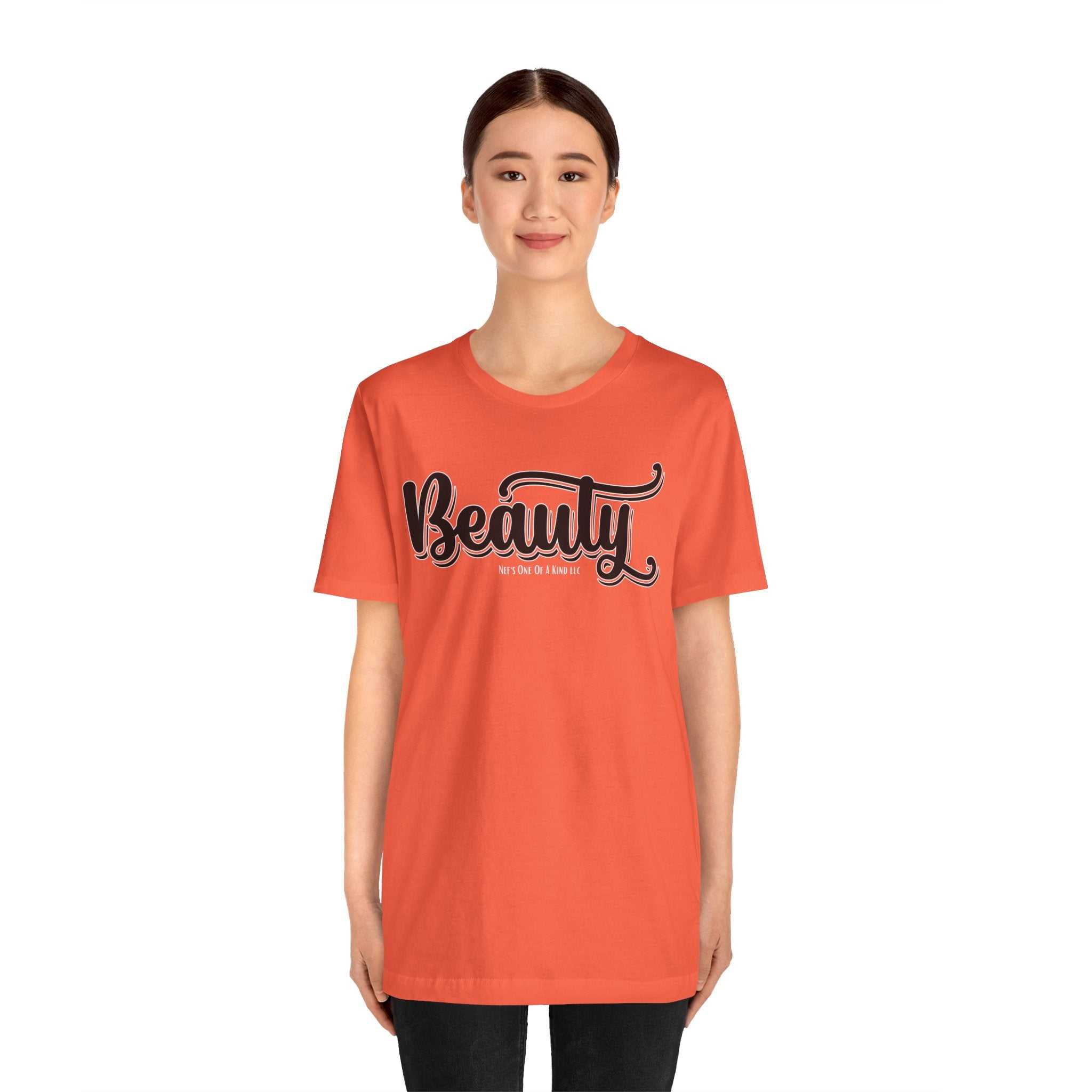 Beauty with the Beast Valentine Casual, Soft Unisex Jersey Short Sleeve Tee