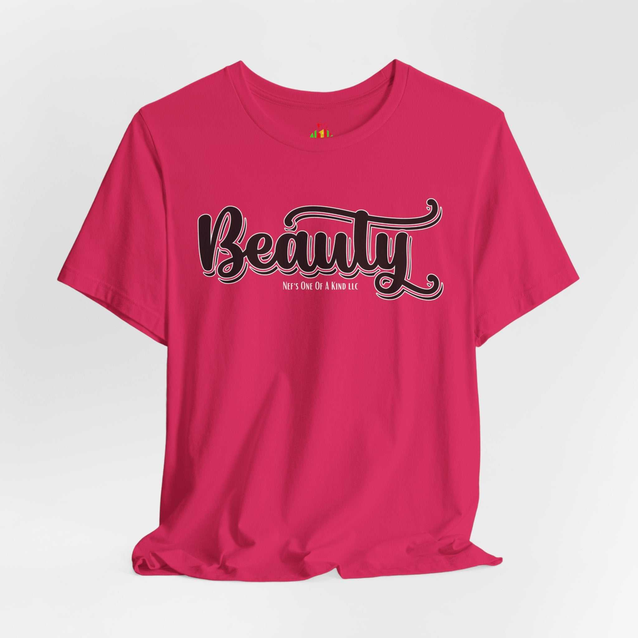 Beauty with the Beast Valentine Casual, Soft Unisex Jersey Short Sleeve Tee