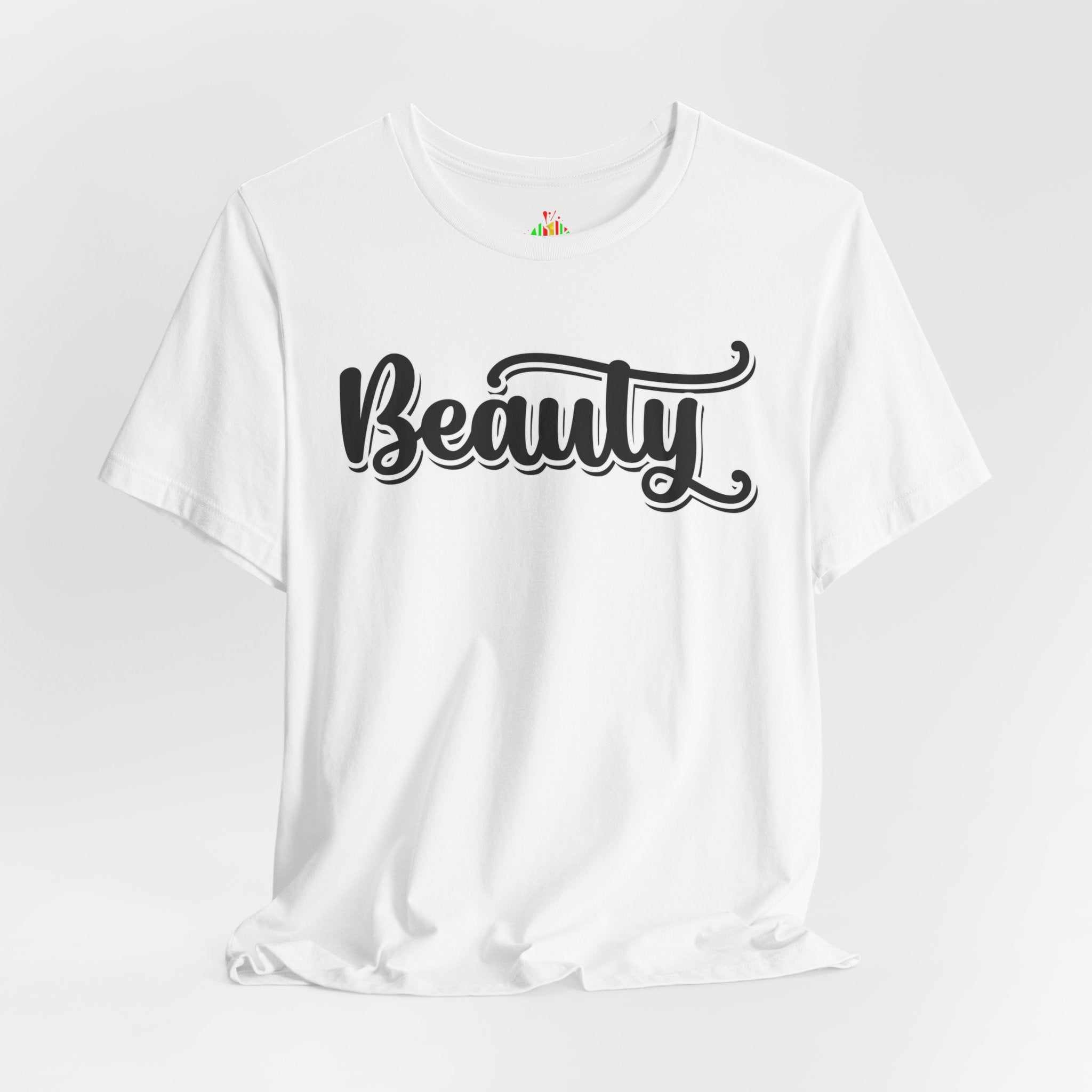 Beauty with the Beast Valentine Casual, Soft Unisex Jersey Short Sleeve Tee