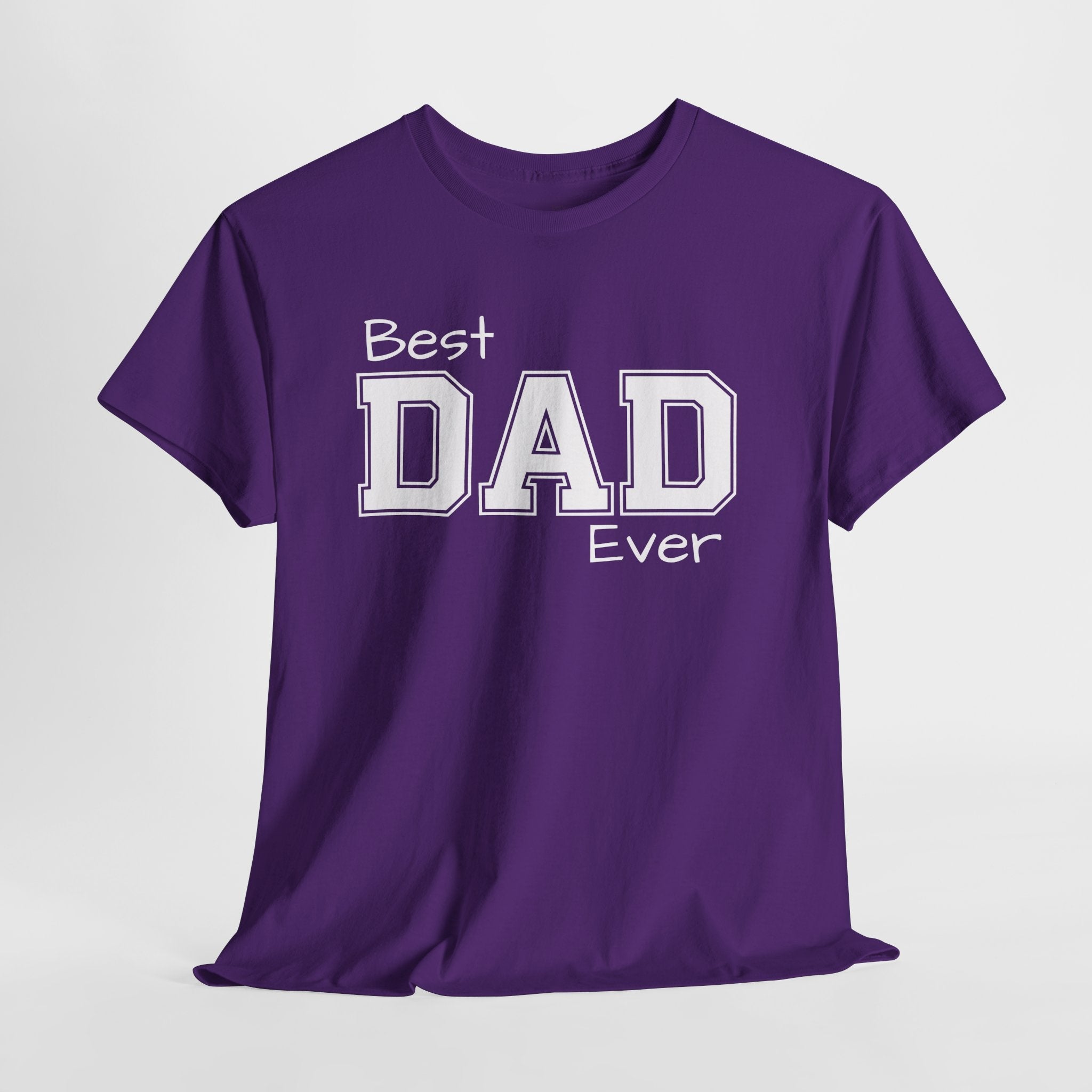 Best Dad Ever Tee — Custom Family Name & Kid Count on Back