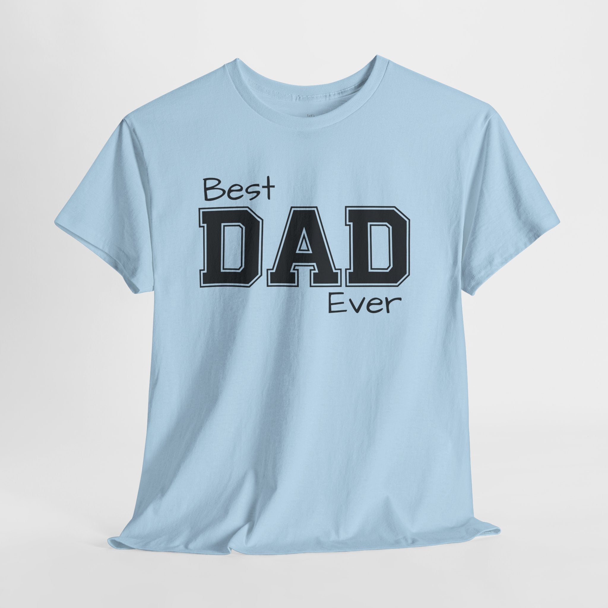 Best Dad Ever Tee — Custom Family Name & Kid Count on Back