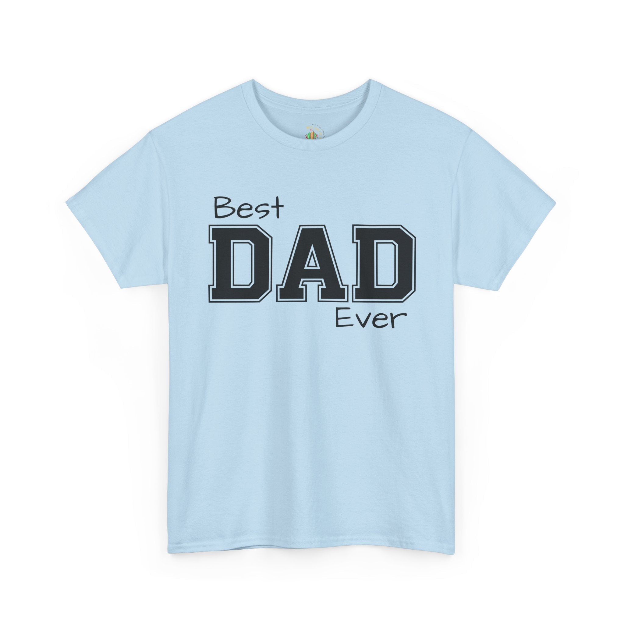 Best Dad Ever Tee — Custom Family Name & Kid Count on Back