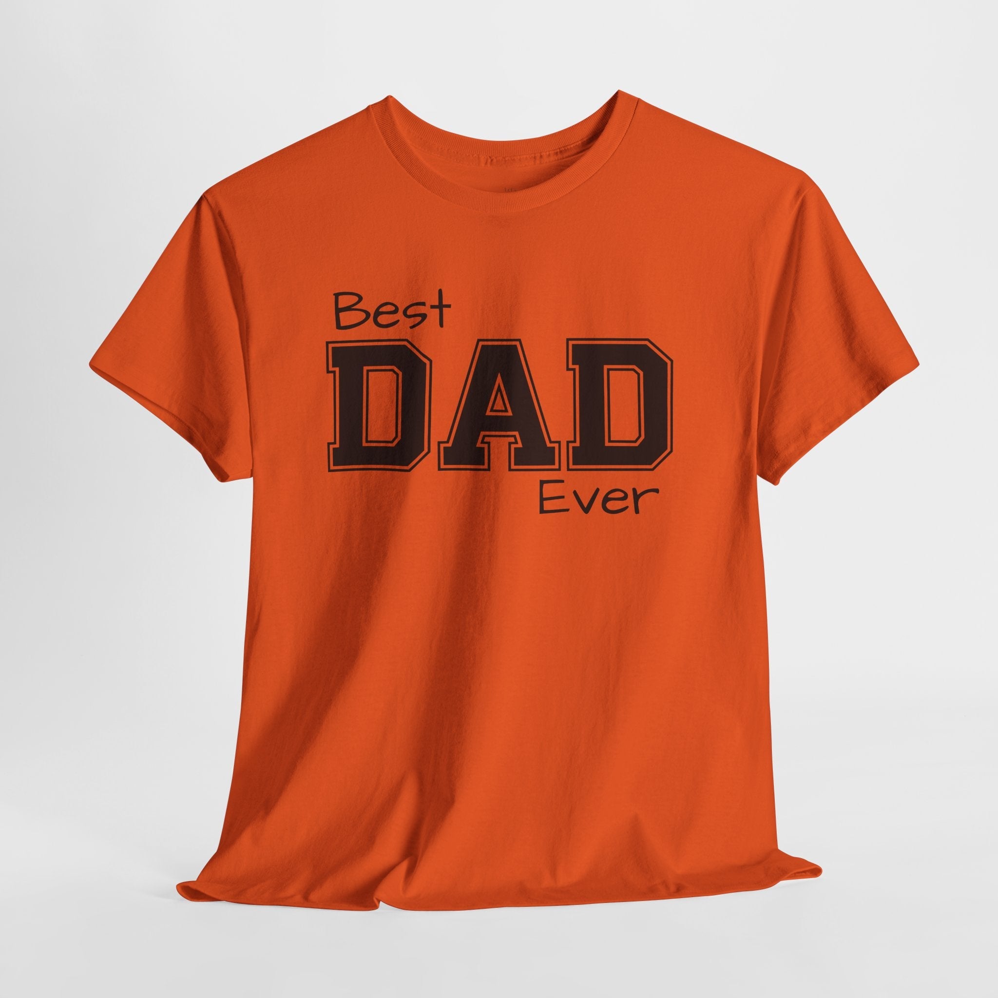 Best Dad Ever Tee — Custom Family Name & Kid Count on Back