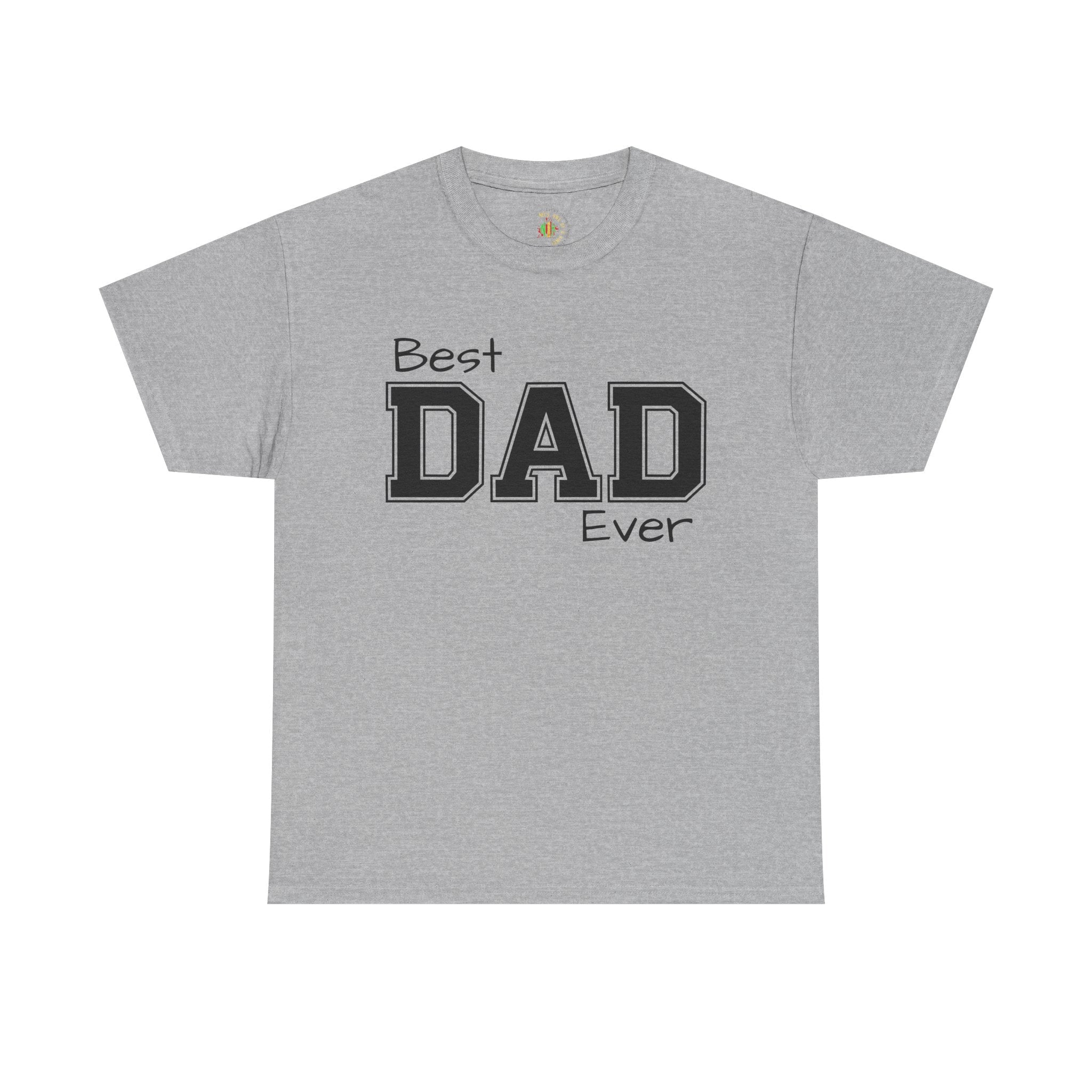 Best Dad Ever Tee — Custom Family Name & Kid Count on Back