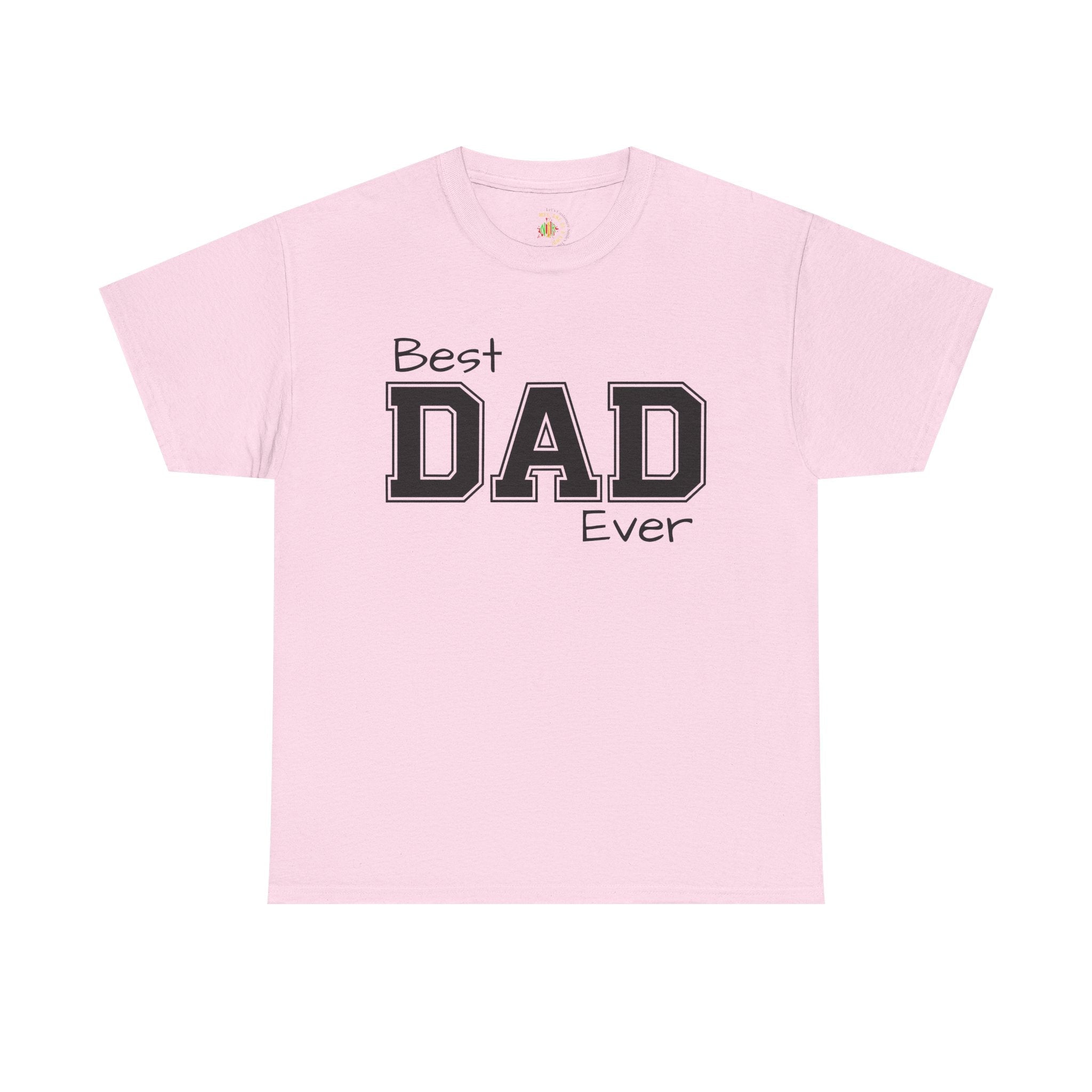 Best Dad Ever Tee — Custom Family Name & Kid Count on Back