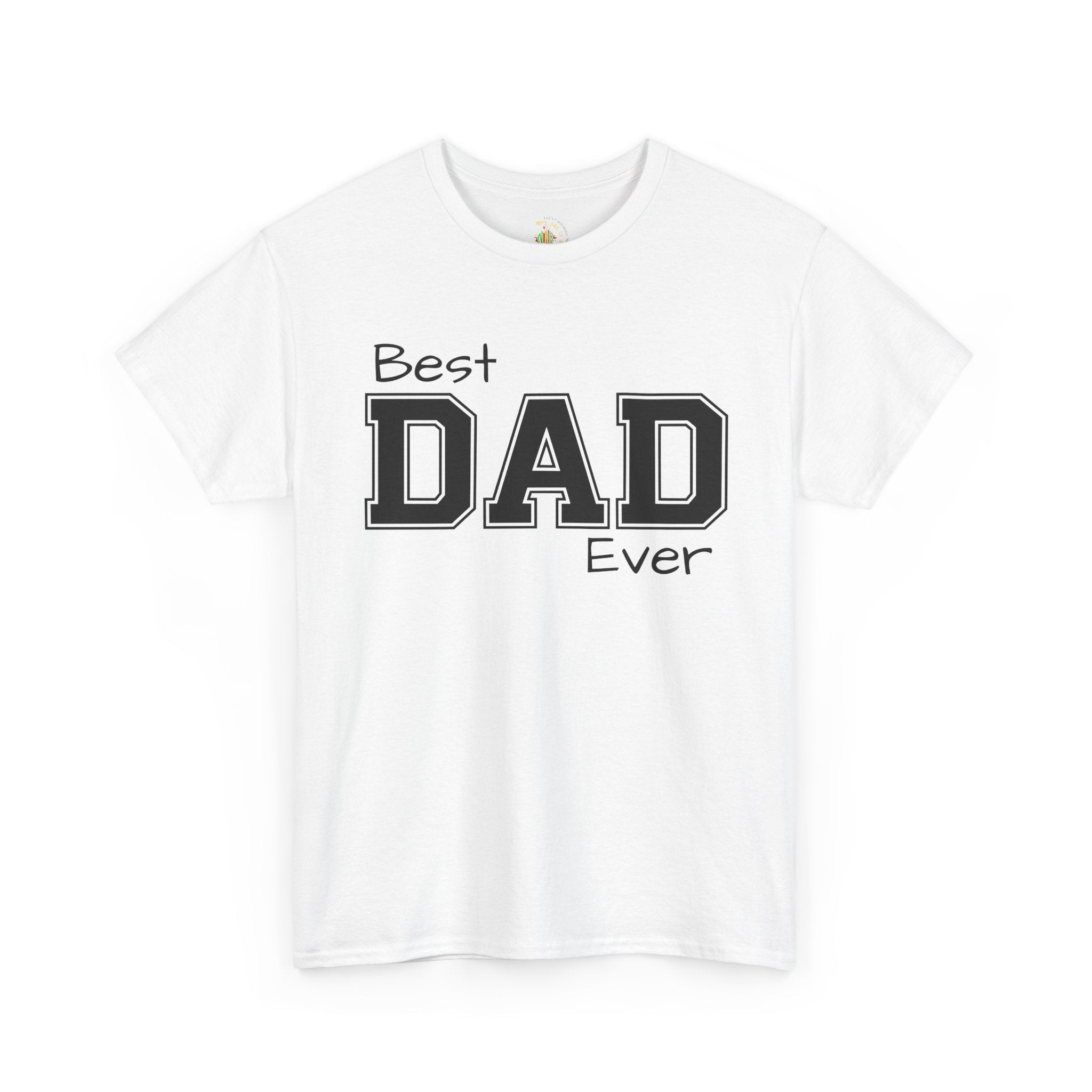 Best Dad Ever Tee — Custom Family Name & Kid Count on Back