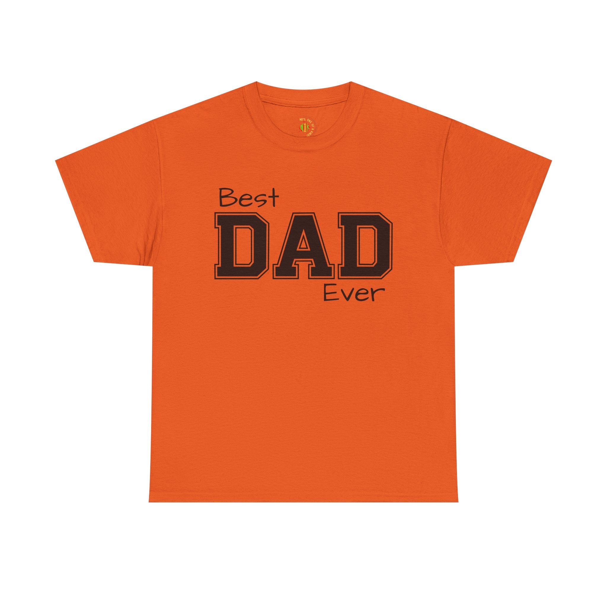 Best Dad Ever Tee — Custom Family Name & Kid Count on Back