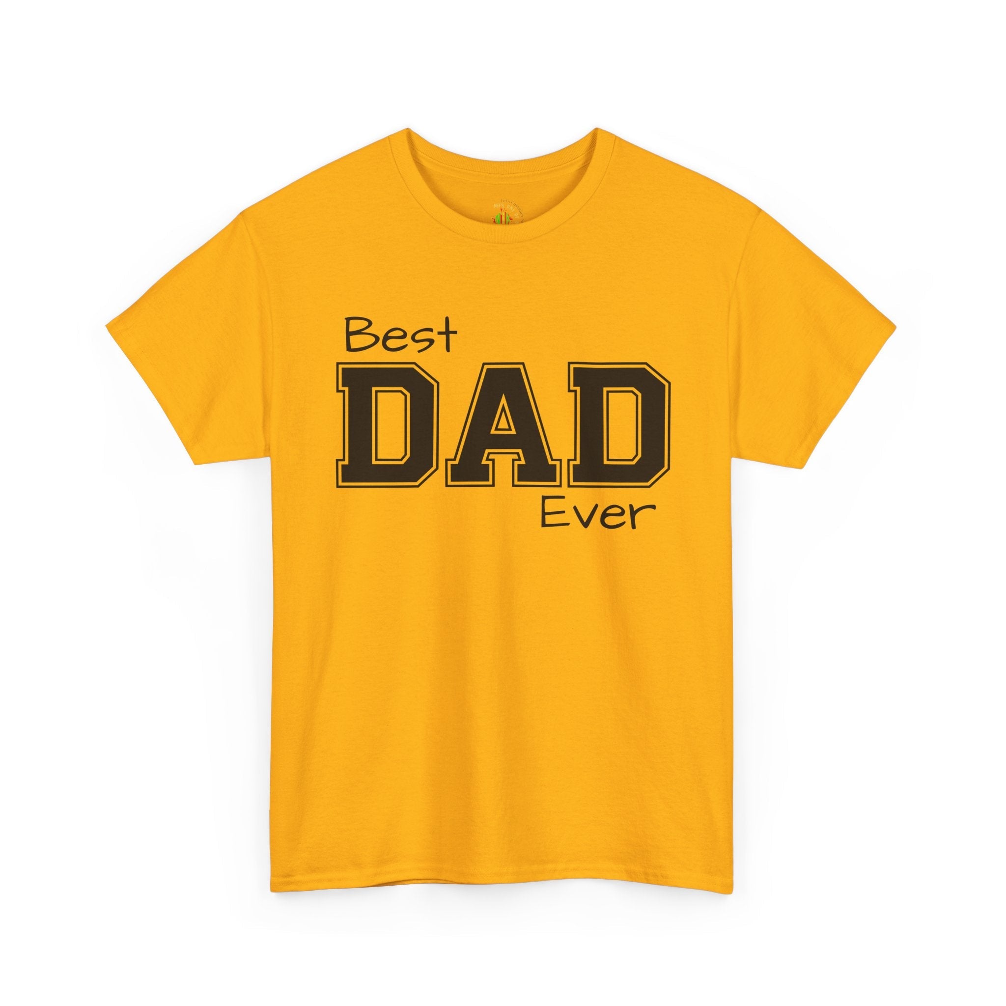 Best Dad Ever Tee — Custom Family Name & Kid Count on Back