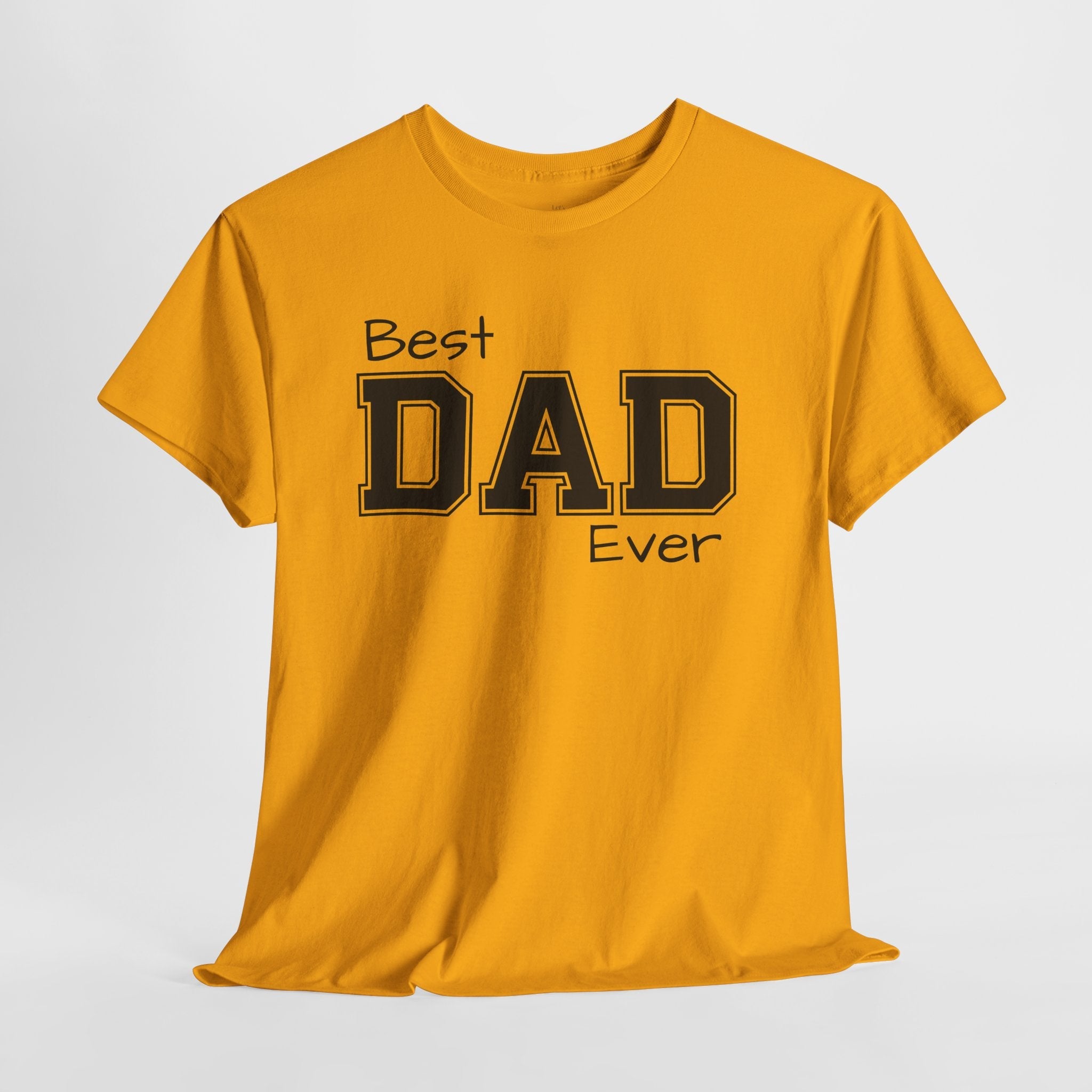 Best Dad Ever Tee — Custom Family Name & Kid Count on Back
