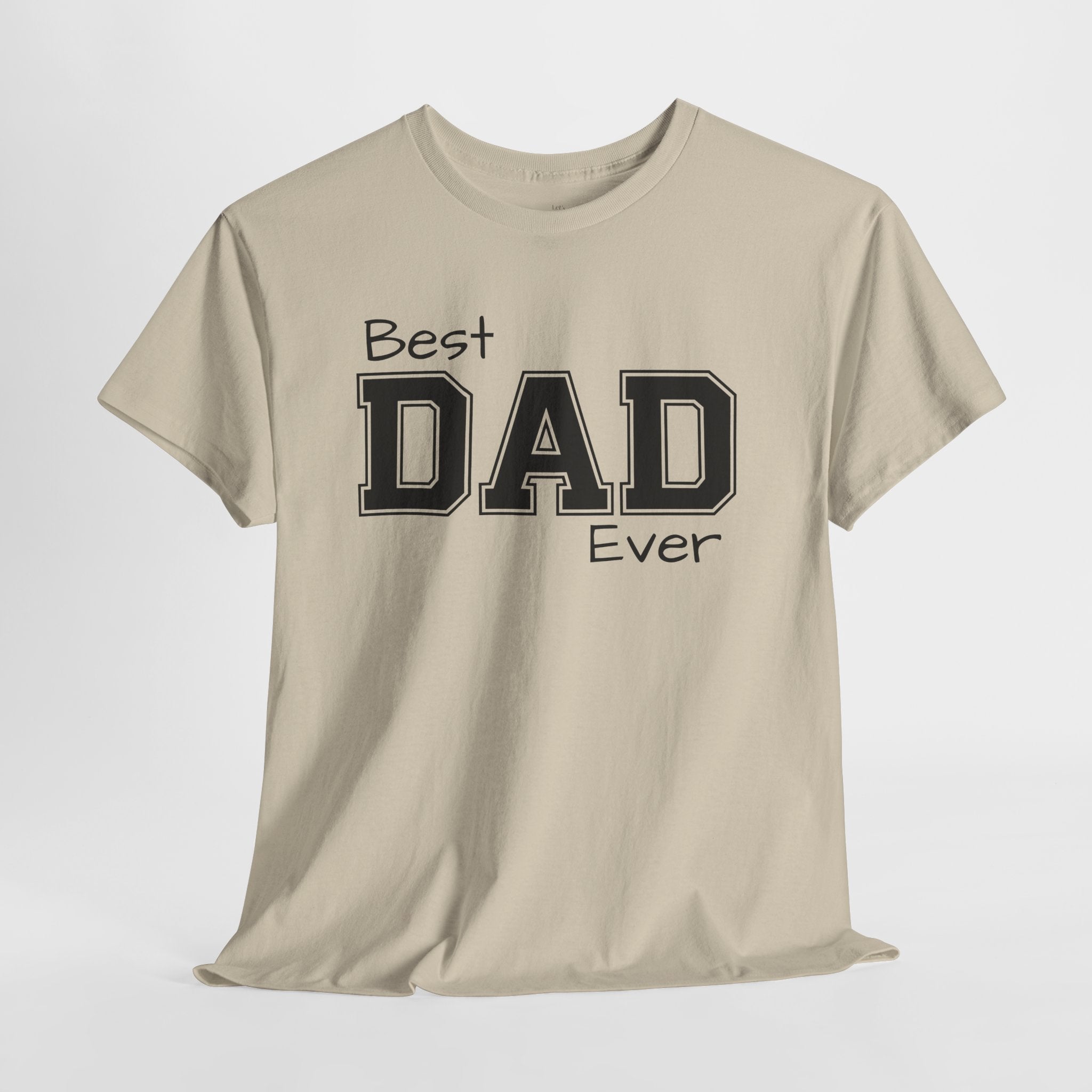 Best Dad Ever Tee — Custom Family Name & Kid Count on Back