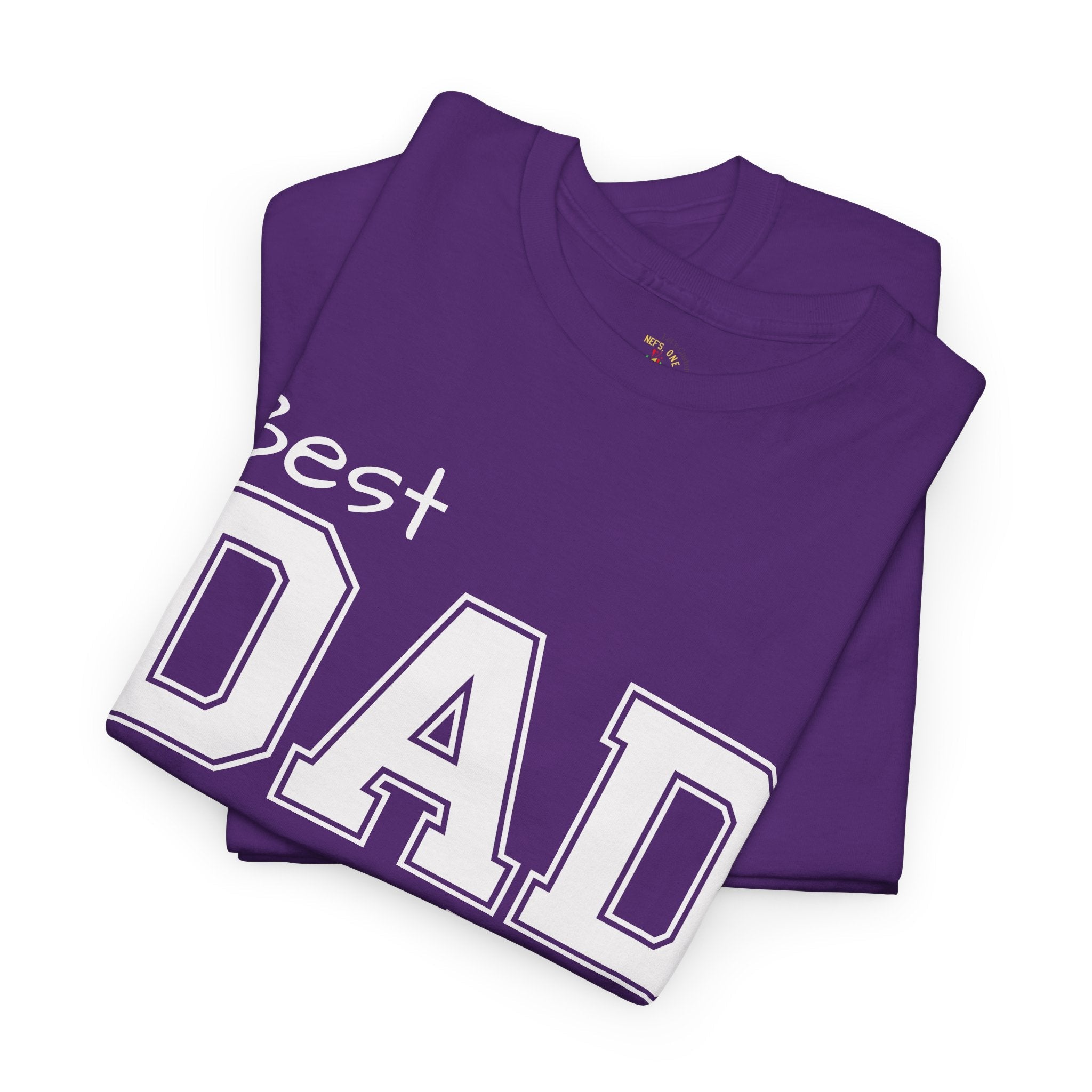 Best Dad Ever Tee — Custom Family Name & Kid Count on Back