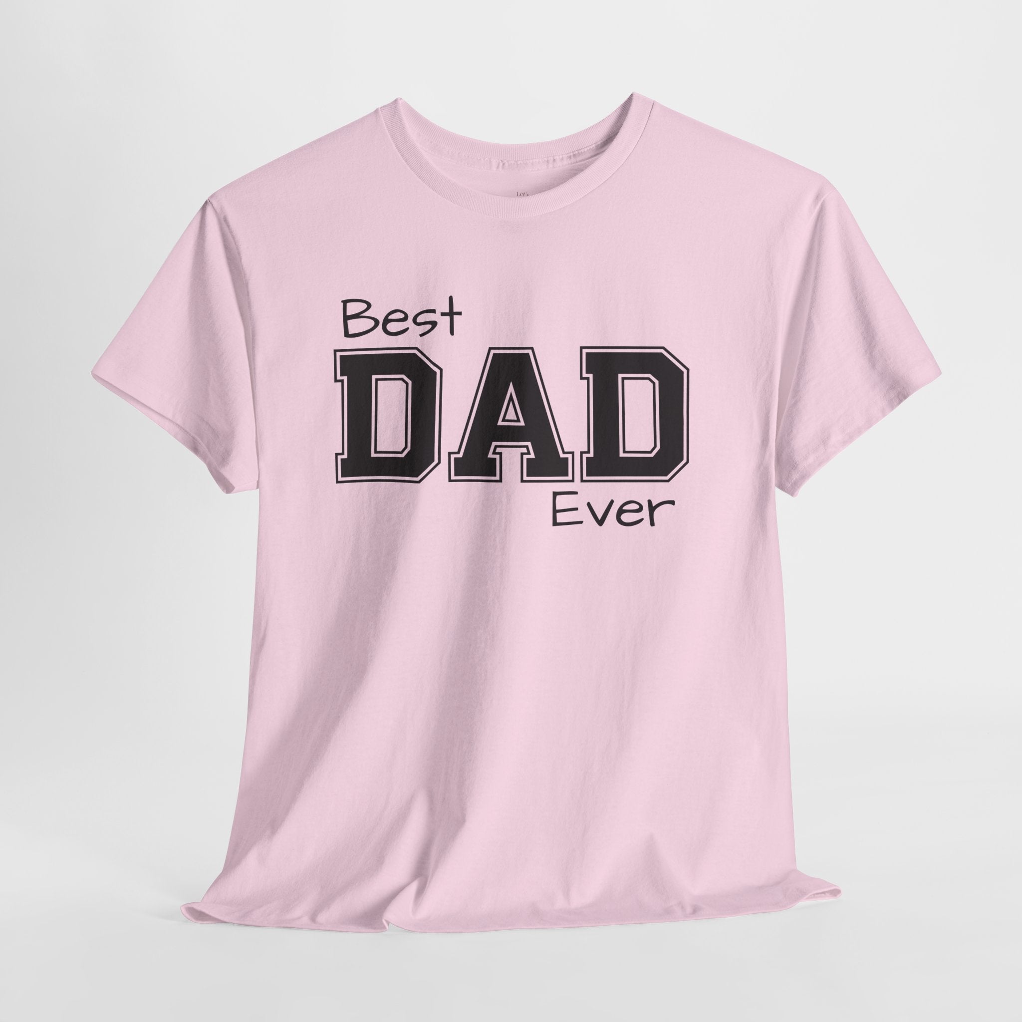 Best Dad Ever Tee — Custom Family Name & Kid Count on Back