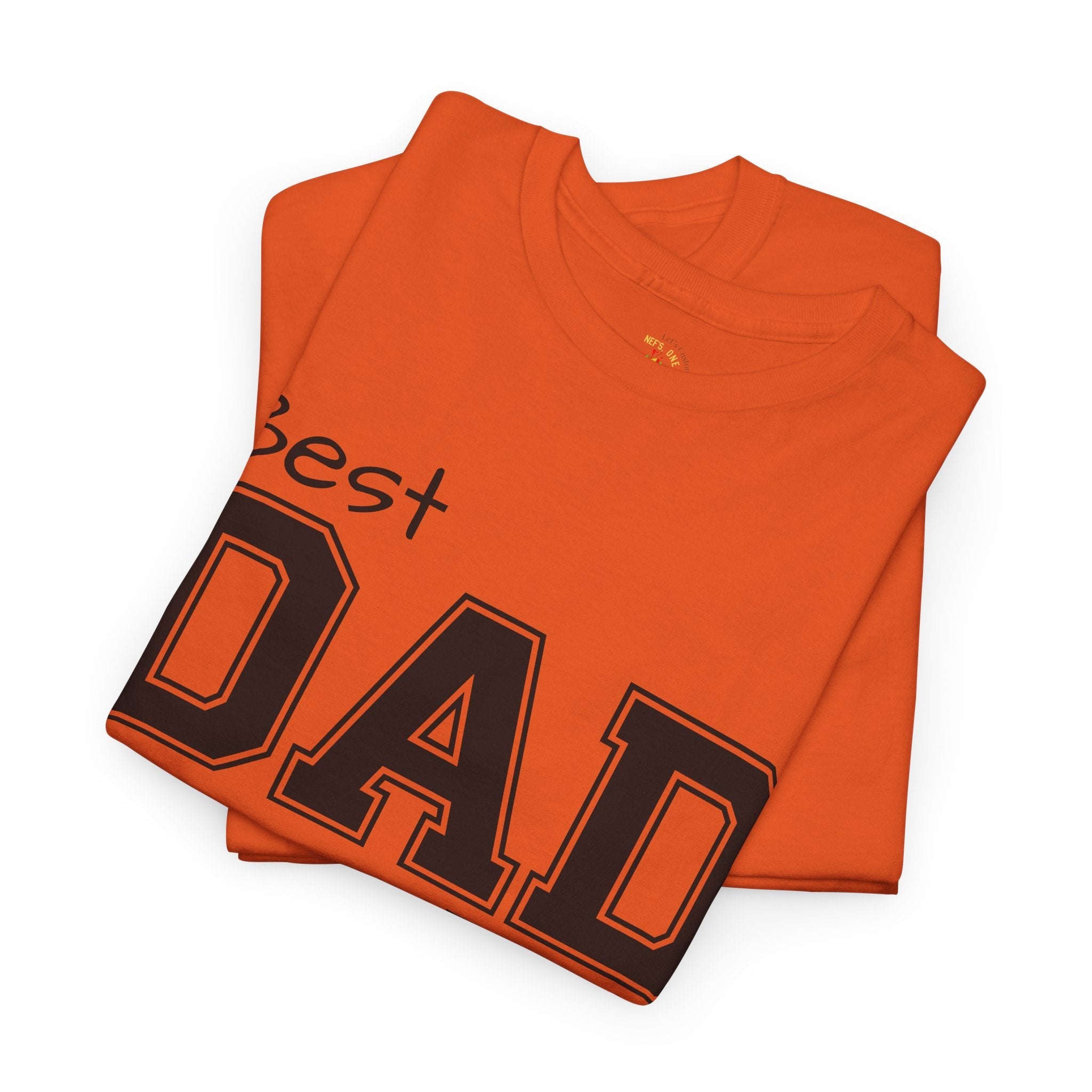 Best Dad Ever Tee — Custom Family Name & Kid Count on Back