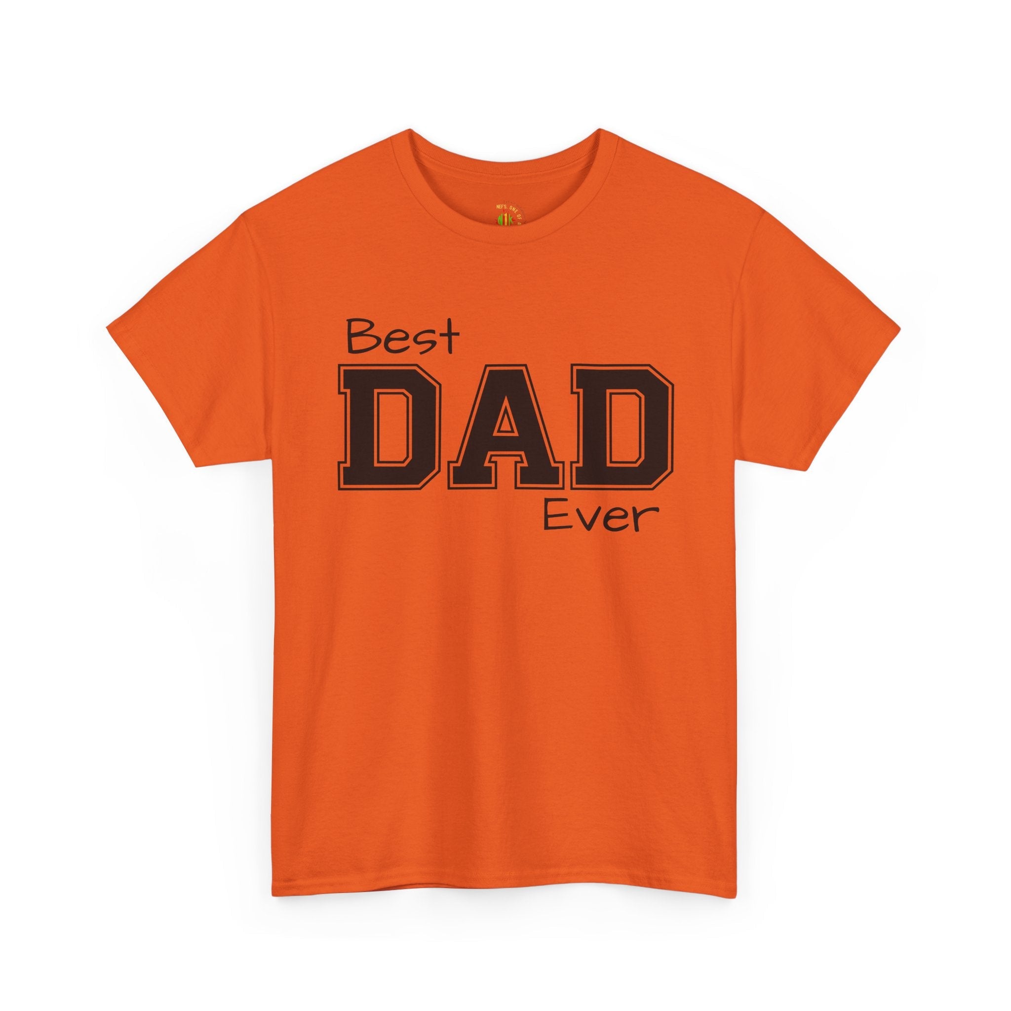 Best Dad Ever Tee — Custom Family Name & Kid Count on Back