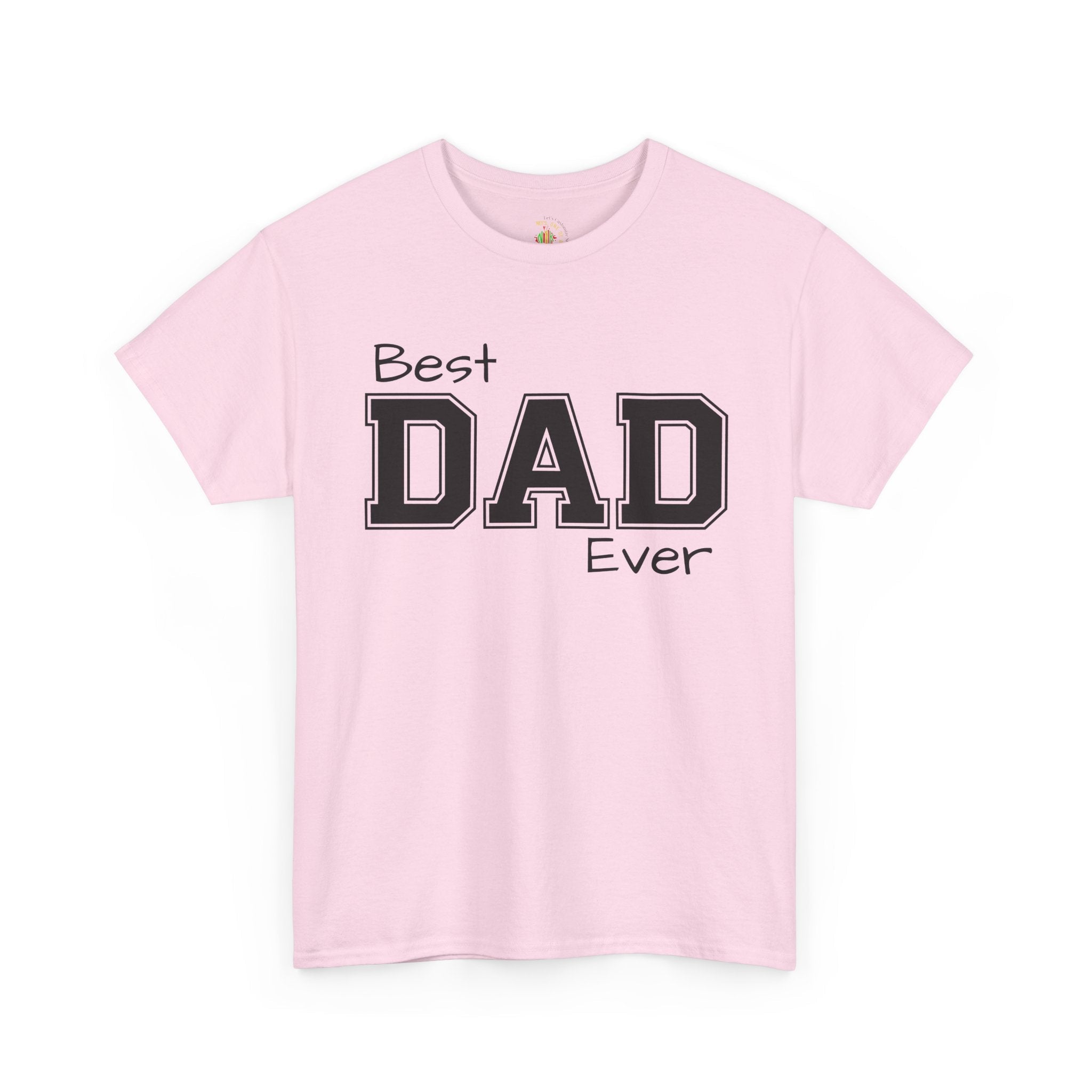 Best Dad Ever Tee — Custom Family Name & Kid Count on Back